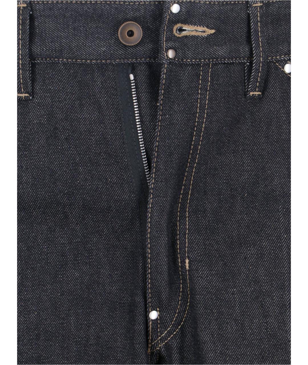 LEMAIRE Серые хлопковые прямые джинсы, фото 4