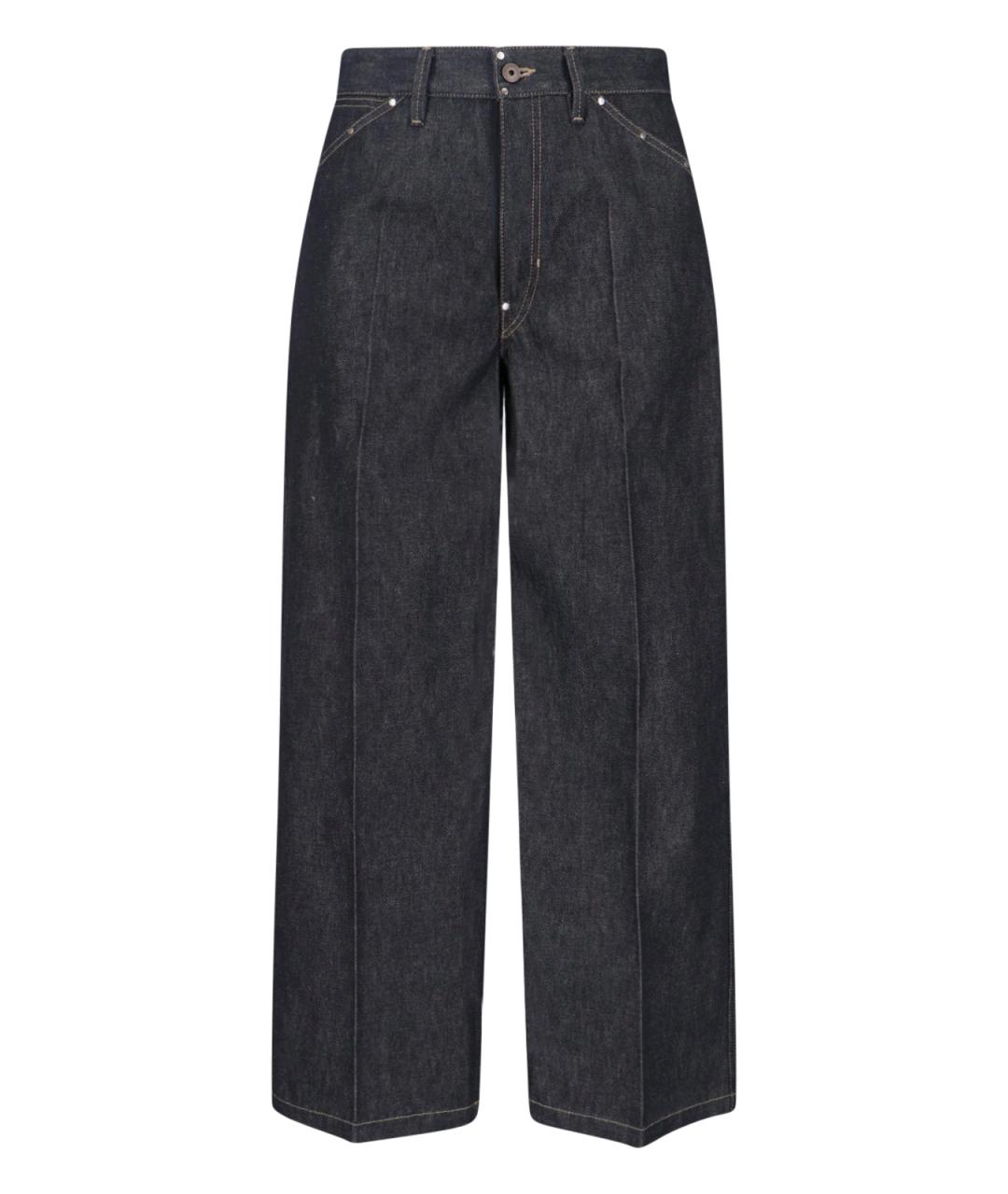 LEMAIRE Серые хлопковые прямые джинсы, фото 1