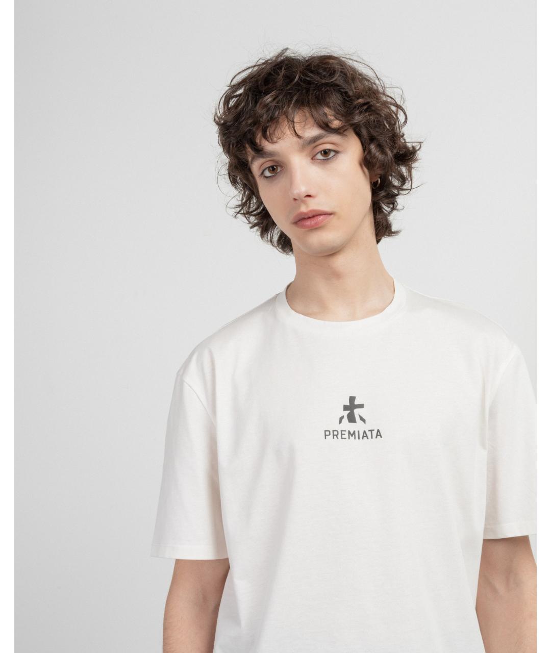 PREMIATA Белая хлопковая футболка, фото 3