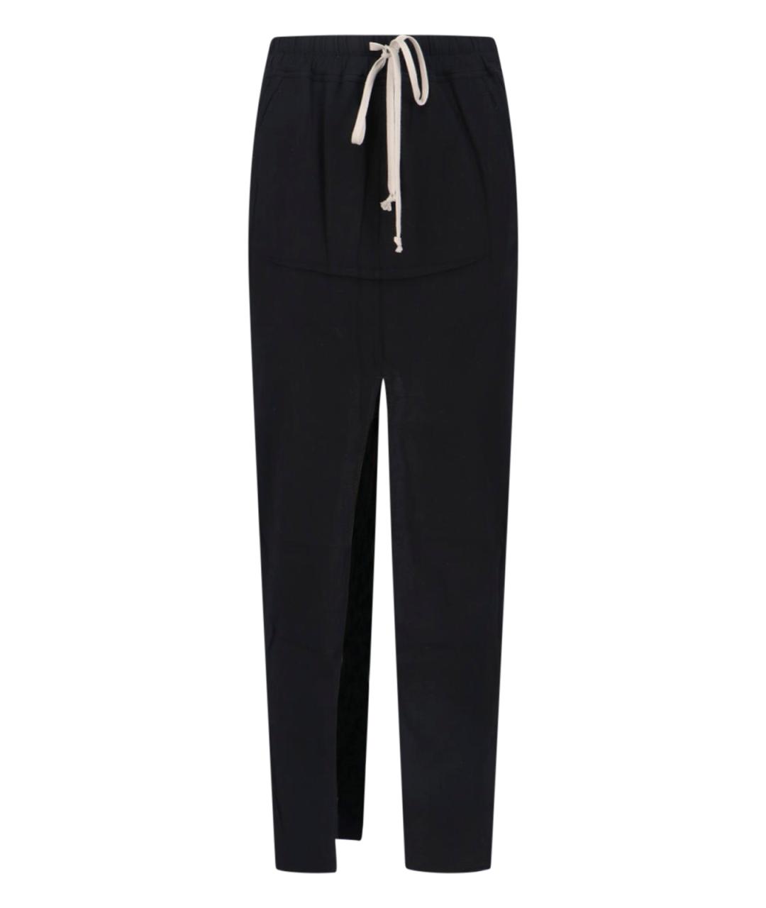 RICK OWENS DRKSHDW Черная хлопковая юбка миди, фото 1