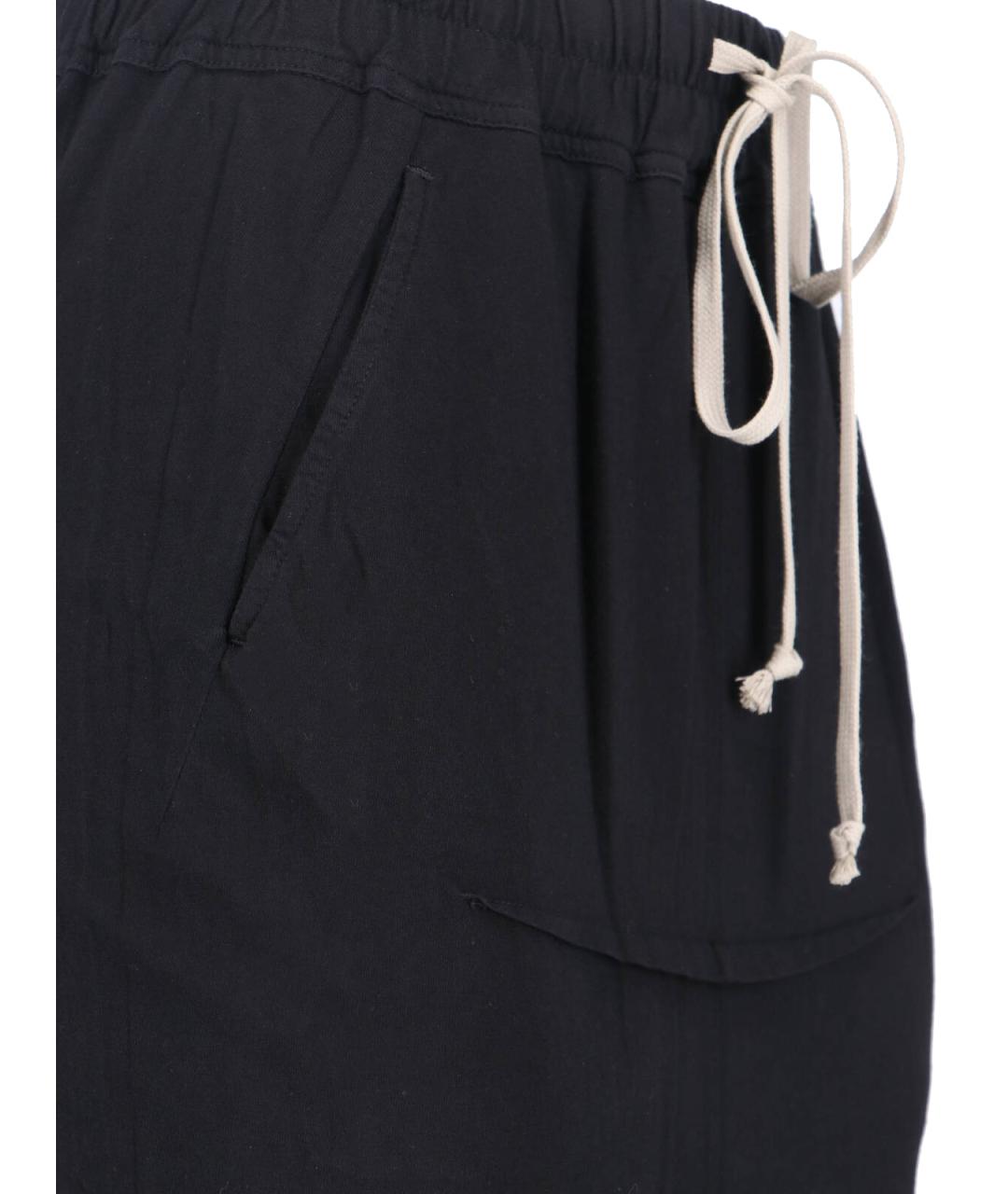 RICK OWENS DRKSHDW Черная хлопковая юбка миди, фото 4