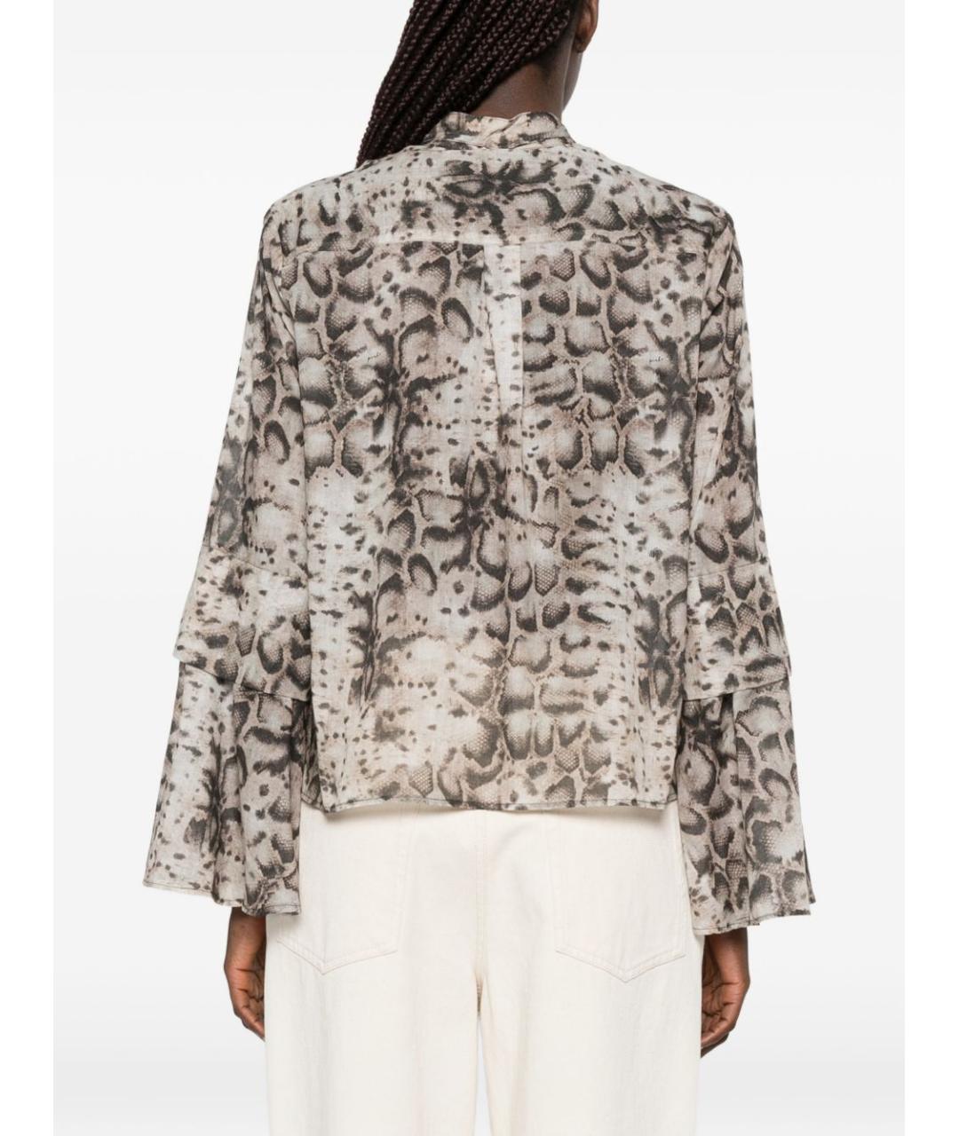 PINKO Бежевая хлопковая рубашка, фото 3