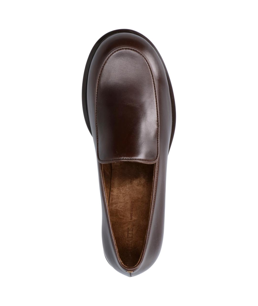 KHAITE Коричневые кожаные лоферы, фото 5