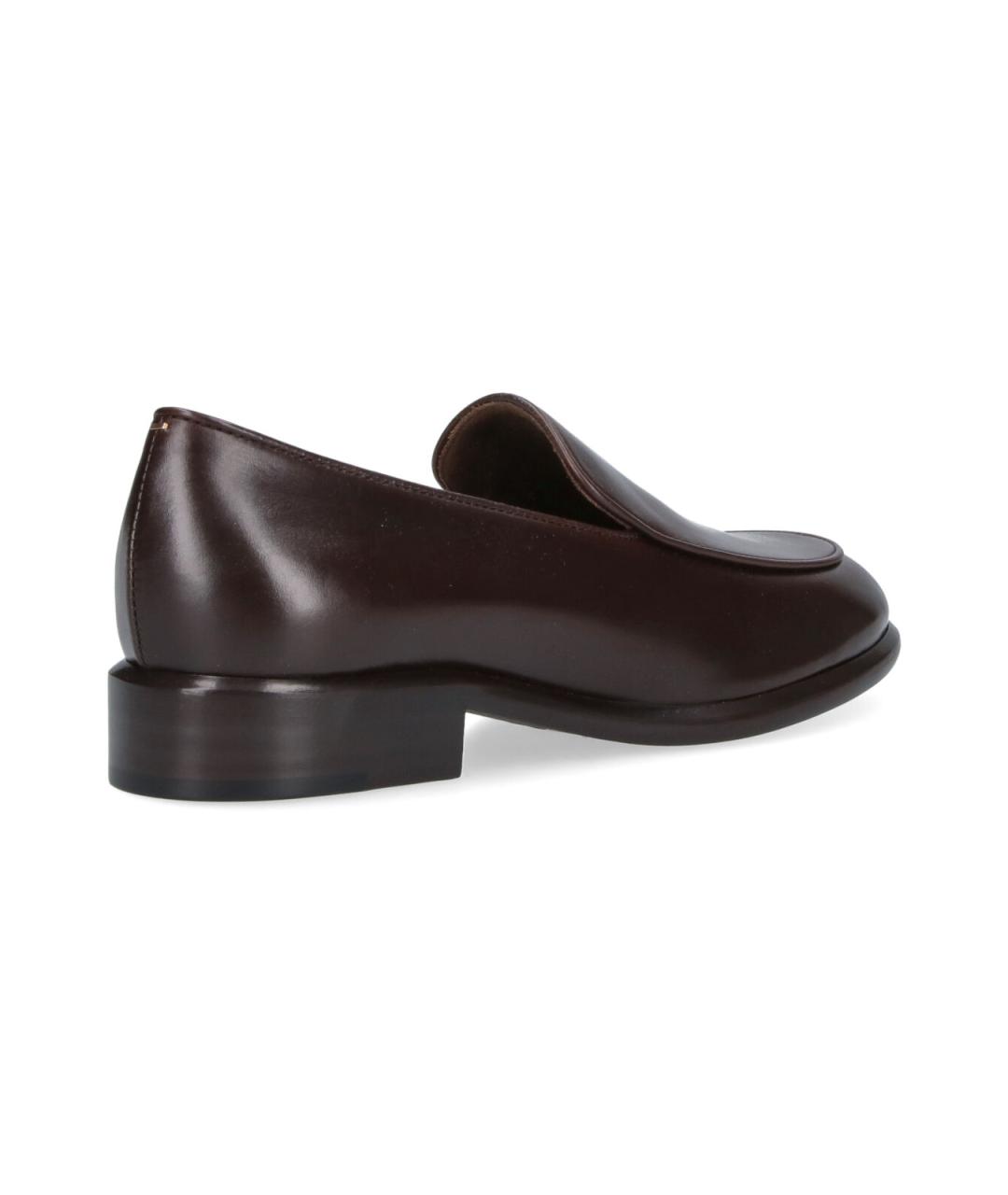 KHAITE Коричневые кожаные лоферы, фото 4