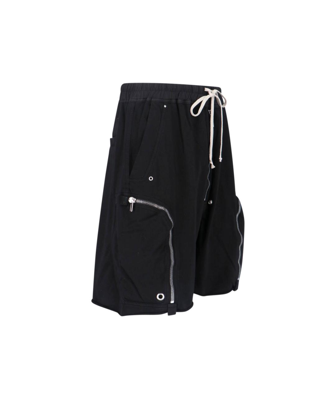 RICK OWENS DRKSHDW Черные хлопковые шорты, фото 3