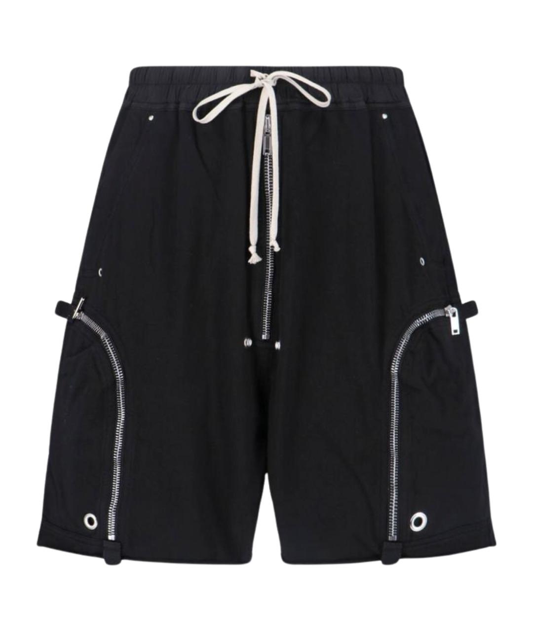 RICK OWENS DRKSHDW Черные хлопковые шорты, фото 1