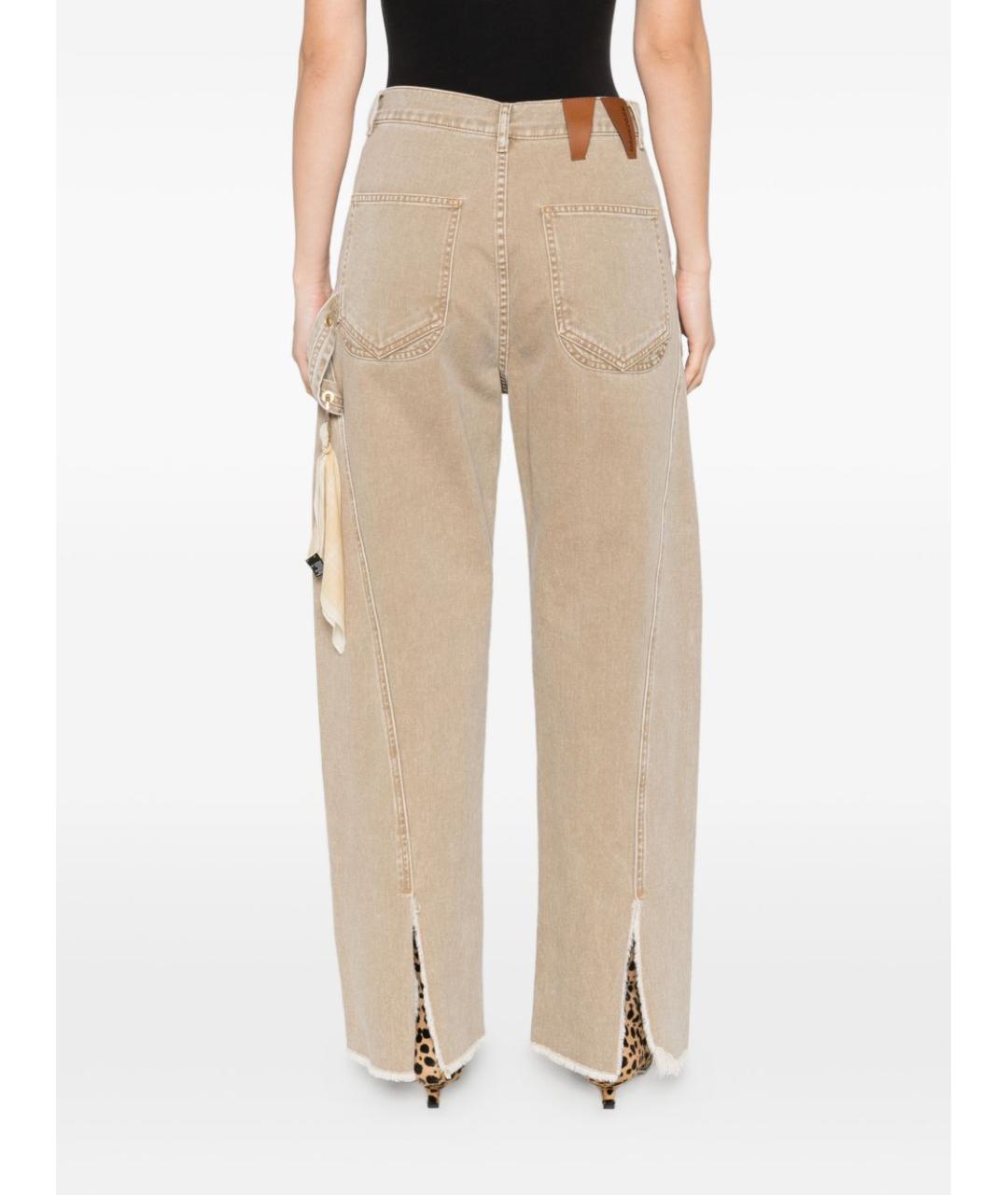 DARKPARK Бежевые хлопковые прямые джинсы, фото 4