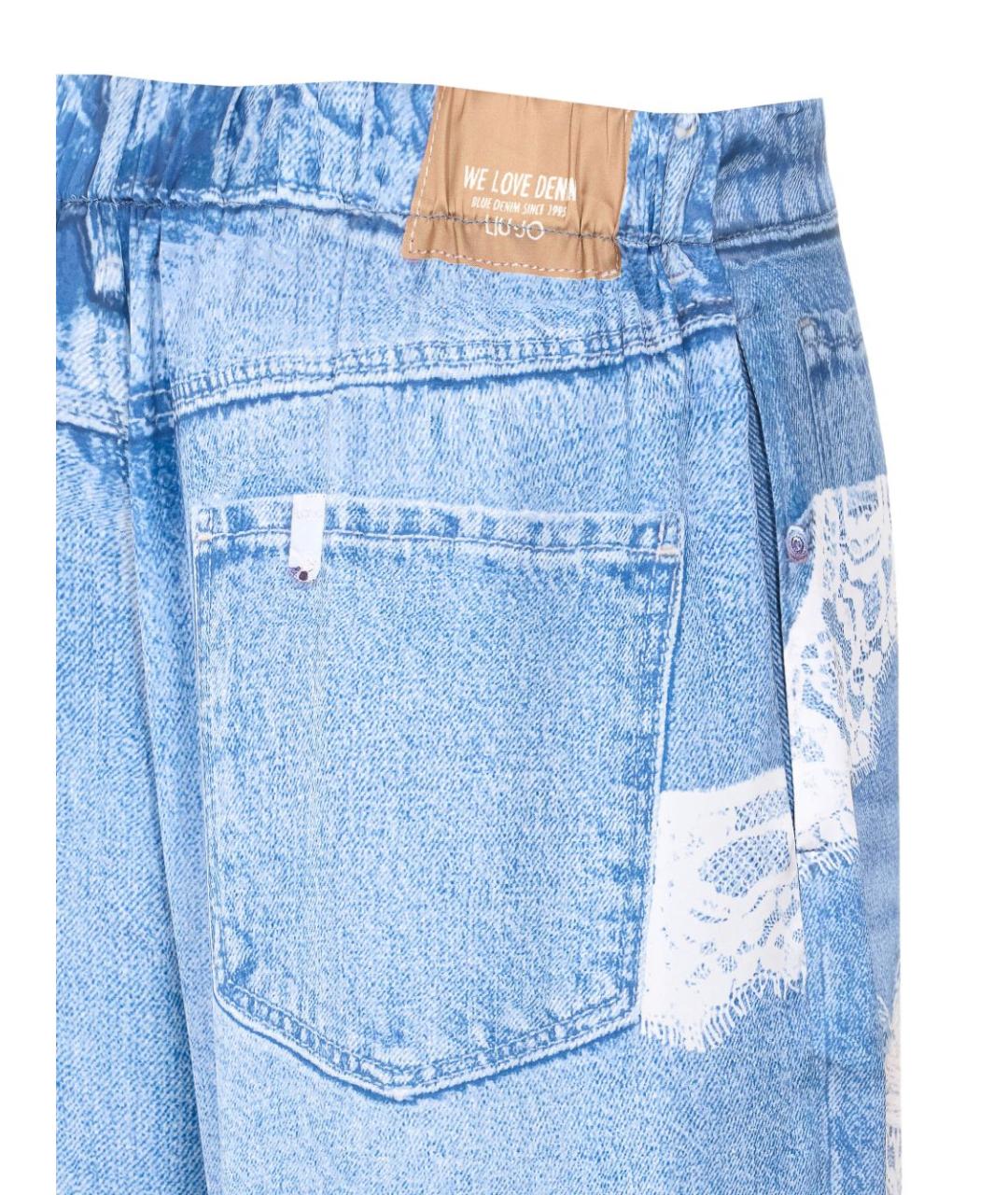 LIU JO Синие прямые джинсы, фото 3