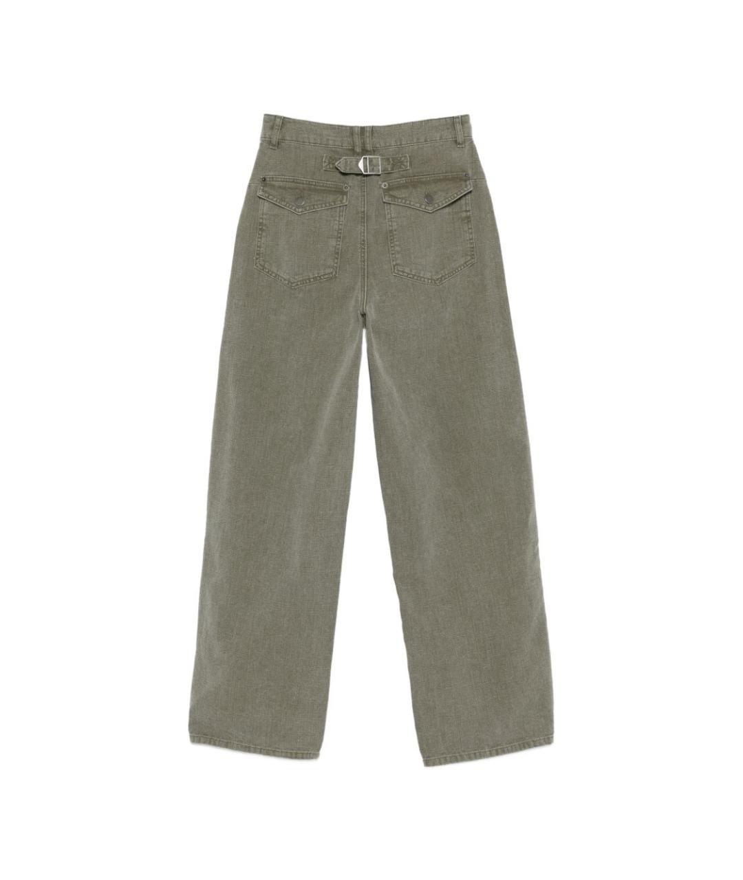 SOEUR Хаки хлопковые прямые брюки, фото 2