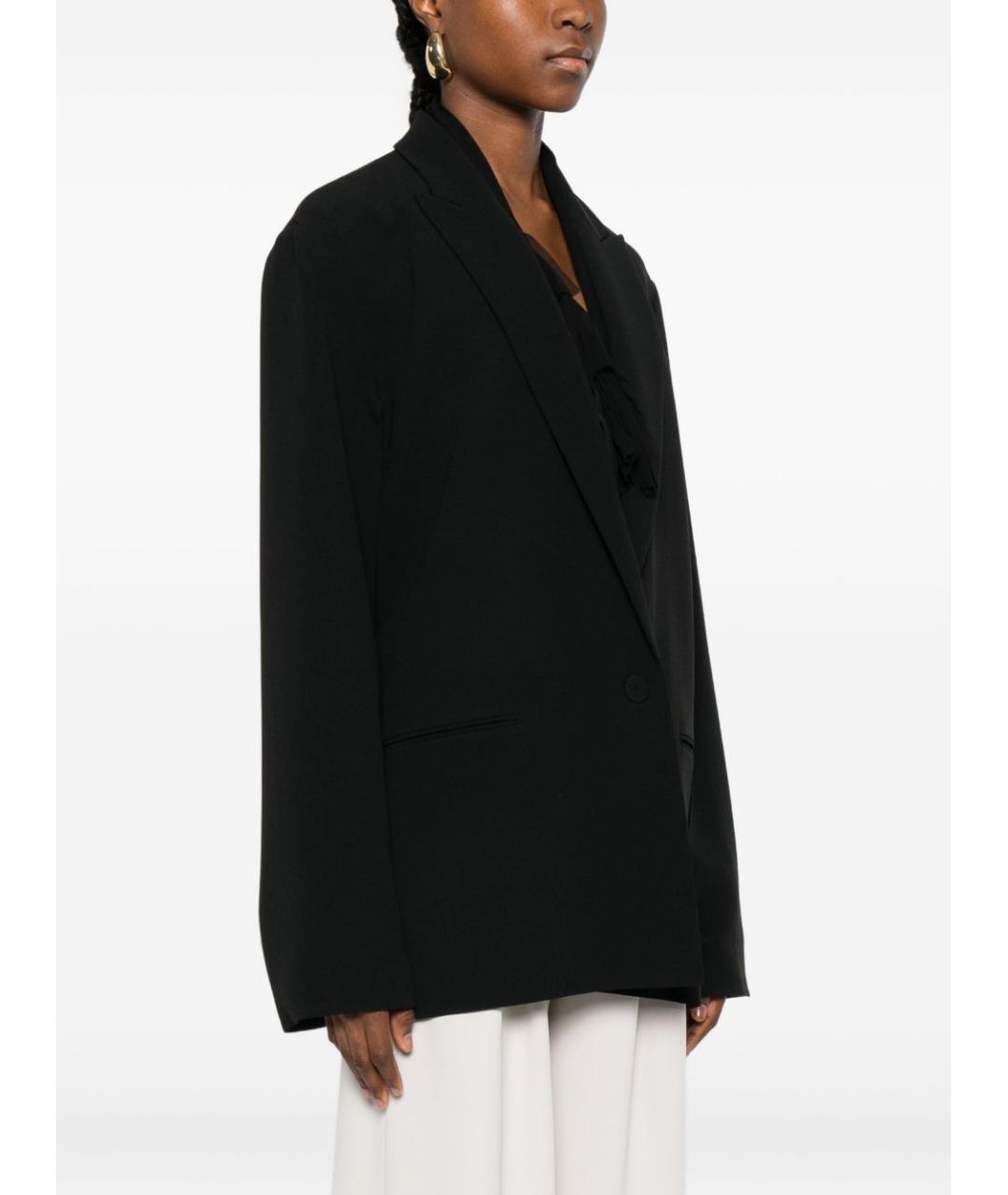 ALBERTA FERRETTI Черный вискозный жакет/пиджак, фото 4