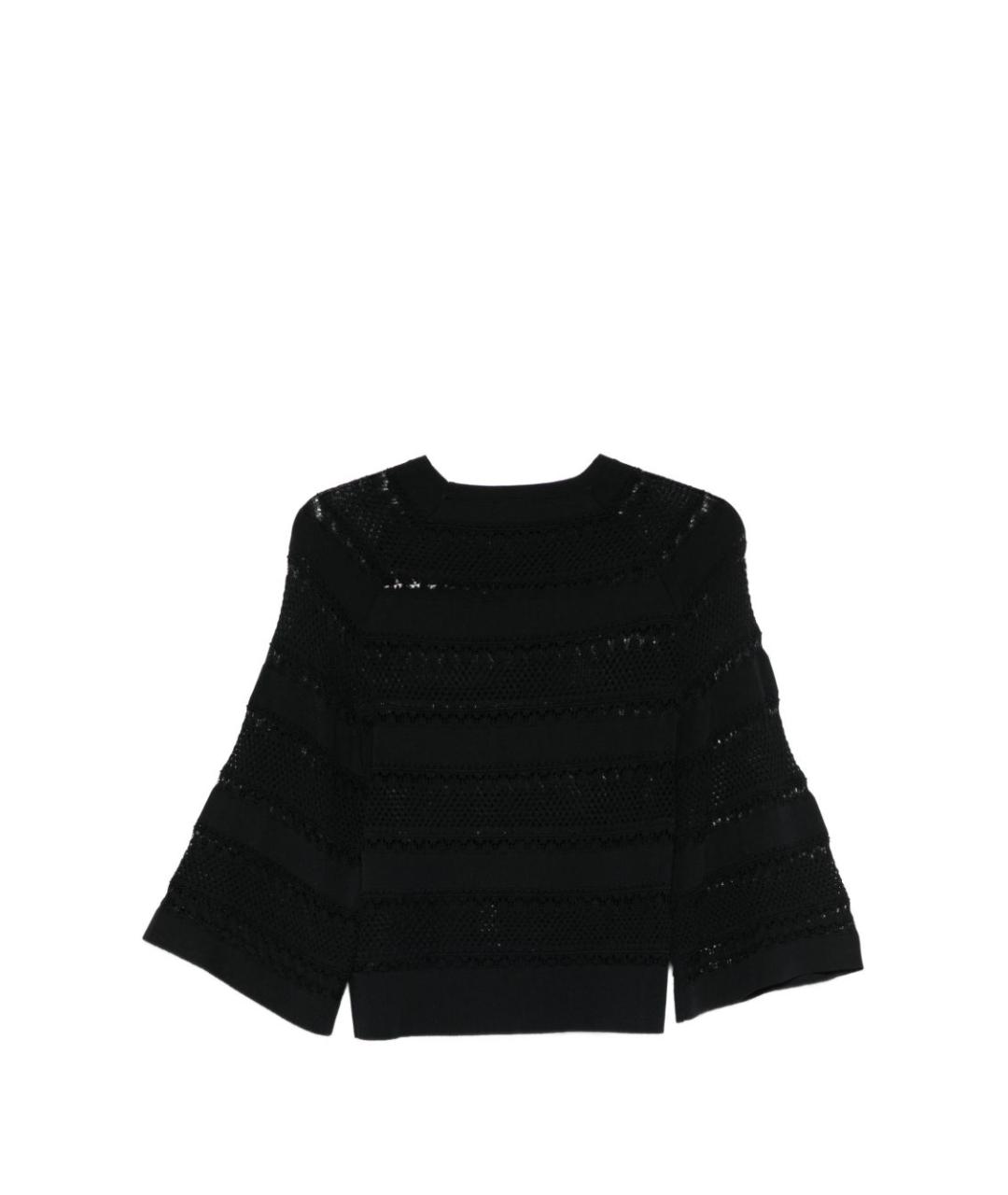 LIU JO Черный вискозный джемпер / свитер, фото 2