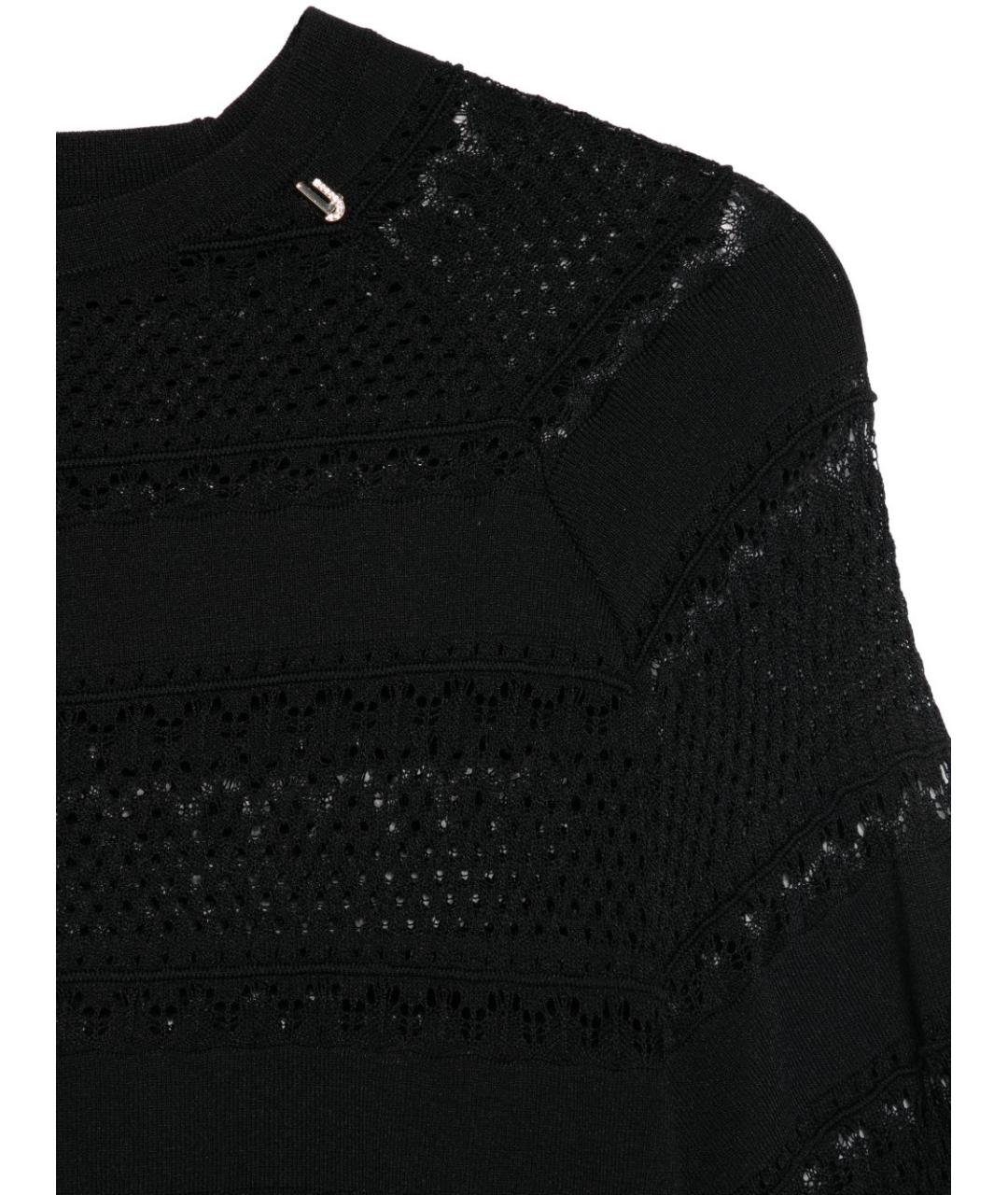 LIU JO Черный вискозный джемпер / свитер, фото 3