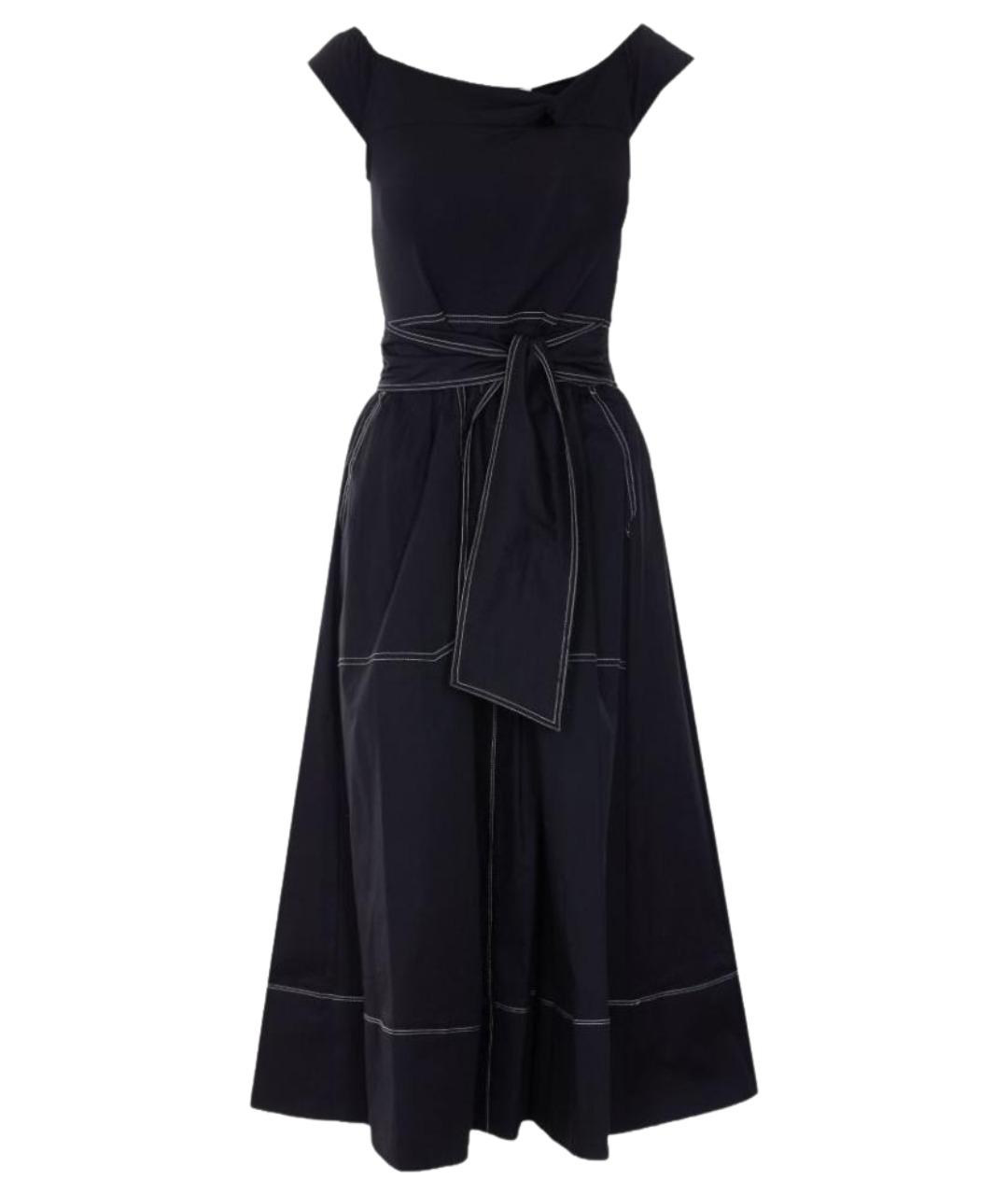 LIU JO Черное хлопковое повседневное платье, фото 1