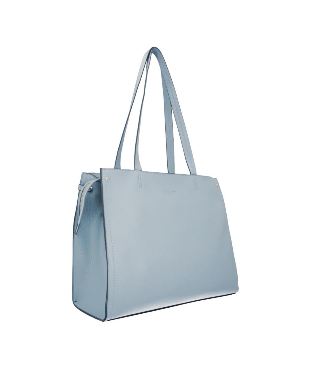 LIU JO Голубая сумка тоут из искусственной кожи, фото 2