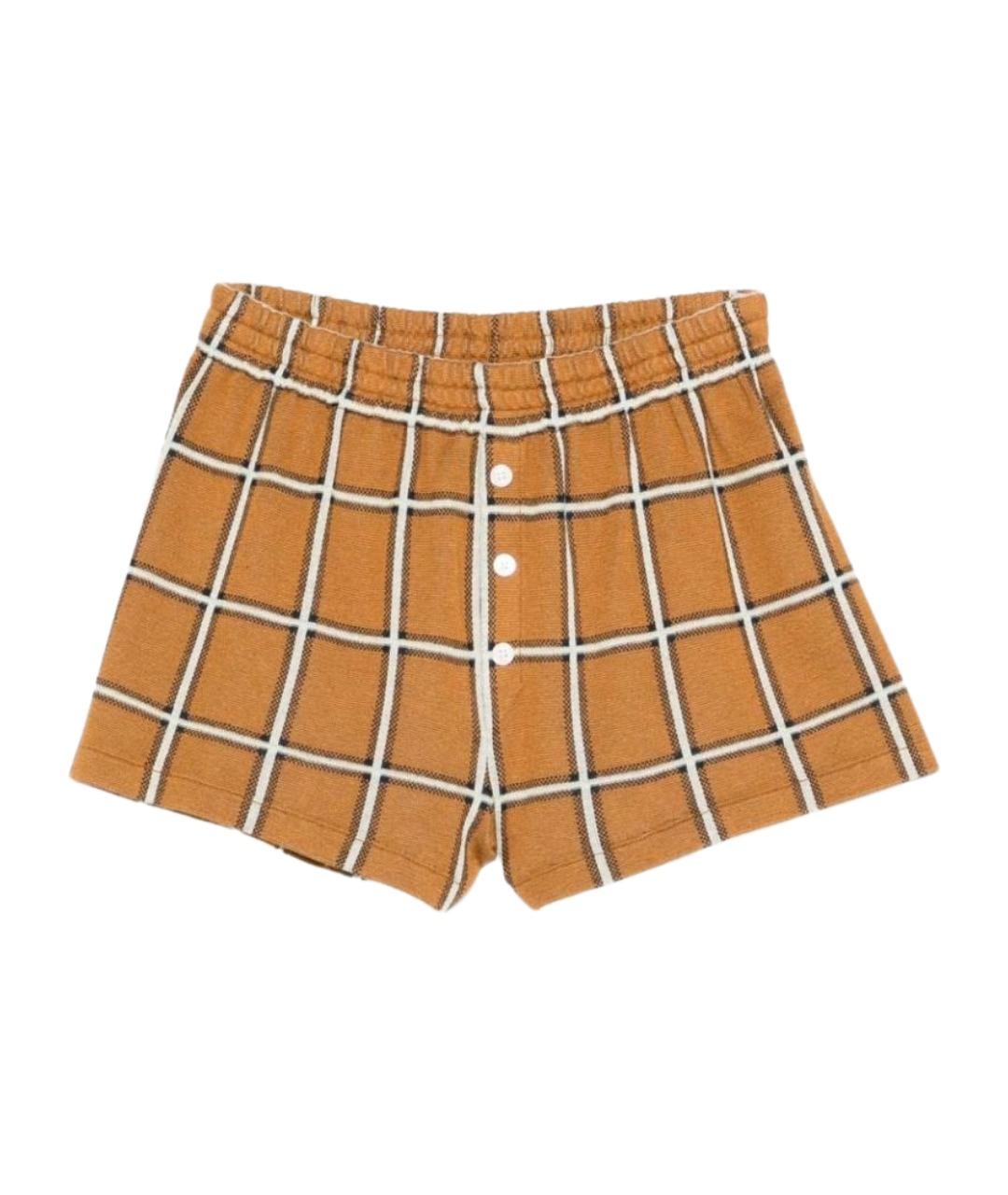 GUEST IN RESIDENCE Коричневые шелковые шорты, фото 1