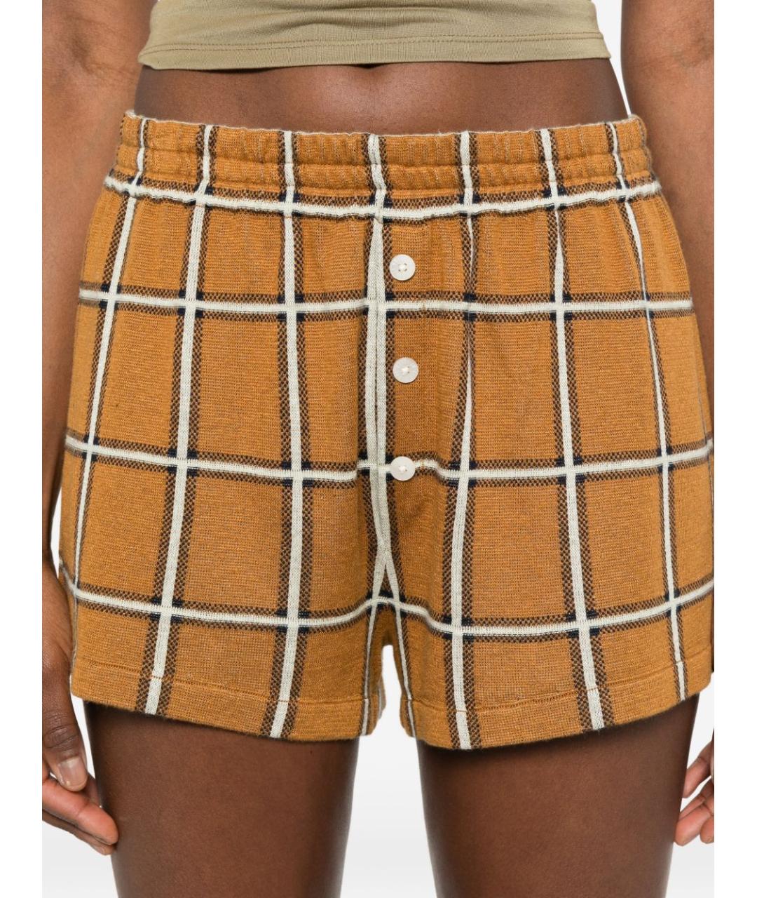 GUEST IN RESIDENCE Коричневые шелковые шорты, фото 2