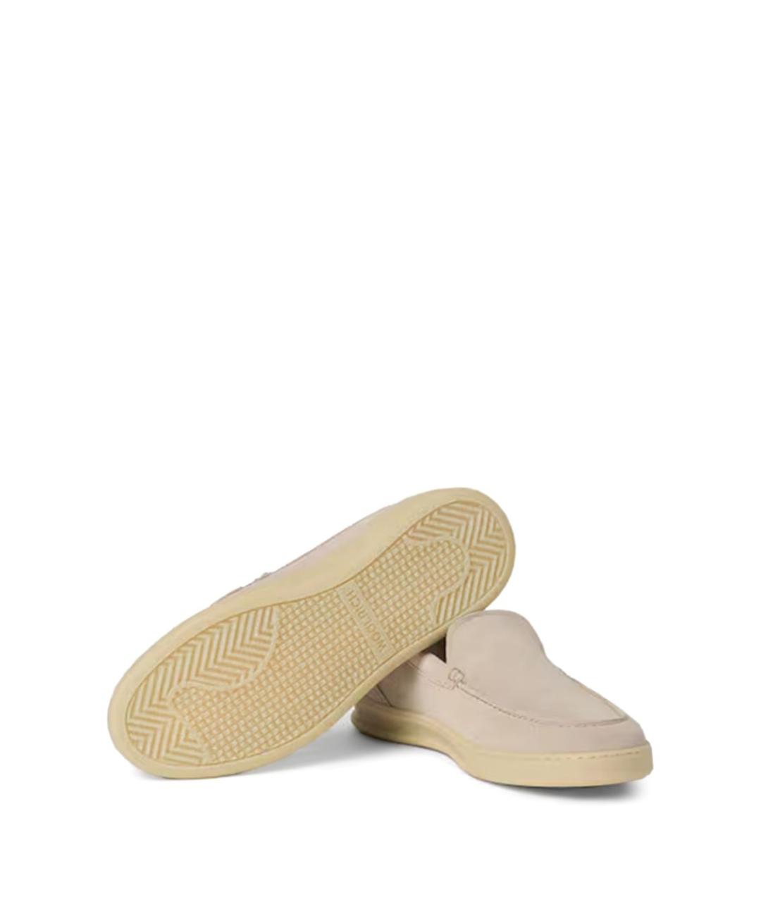 WOOLRICH Бежевые замшевые лоферы, фото 2