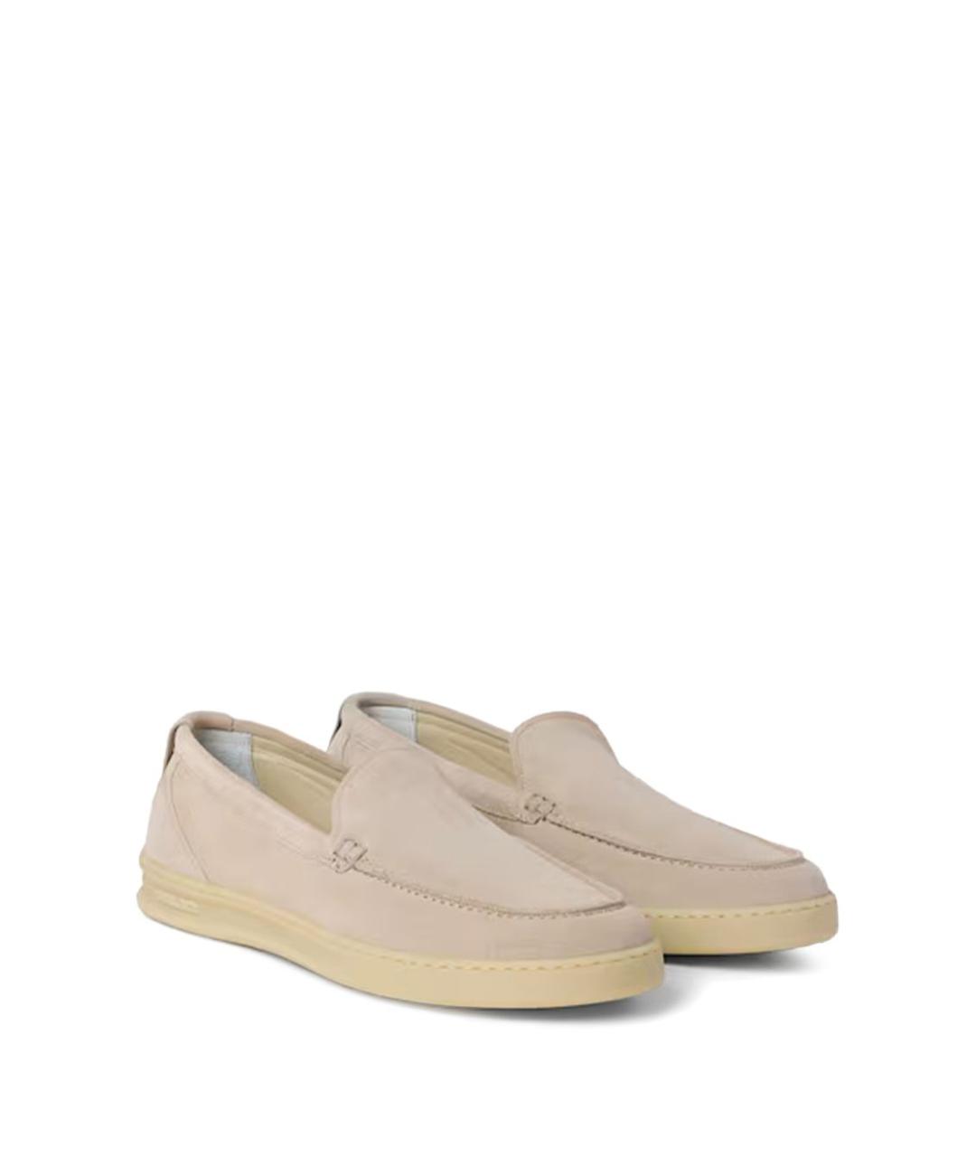 WOOLRICH Бежевые замшевые лоферы, фото 4