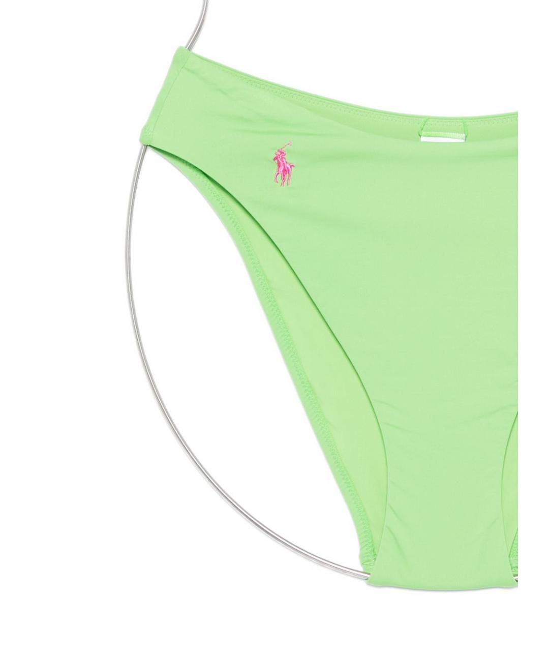 POLO RALPH LAUREN Зеленый полиамидовый купальник, фото 2