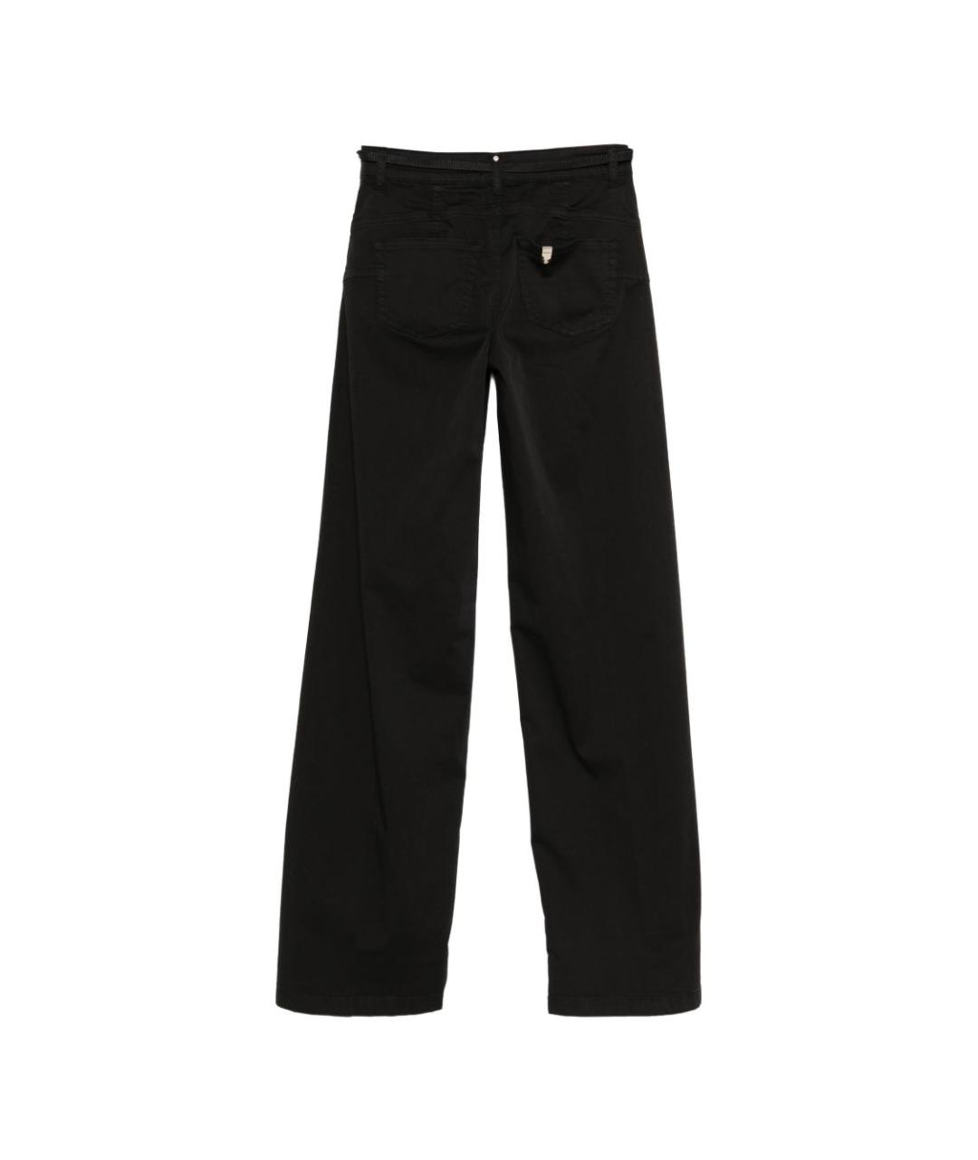 LIU JO Черные хлопковые прямые джинсы, фото 2