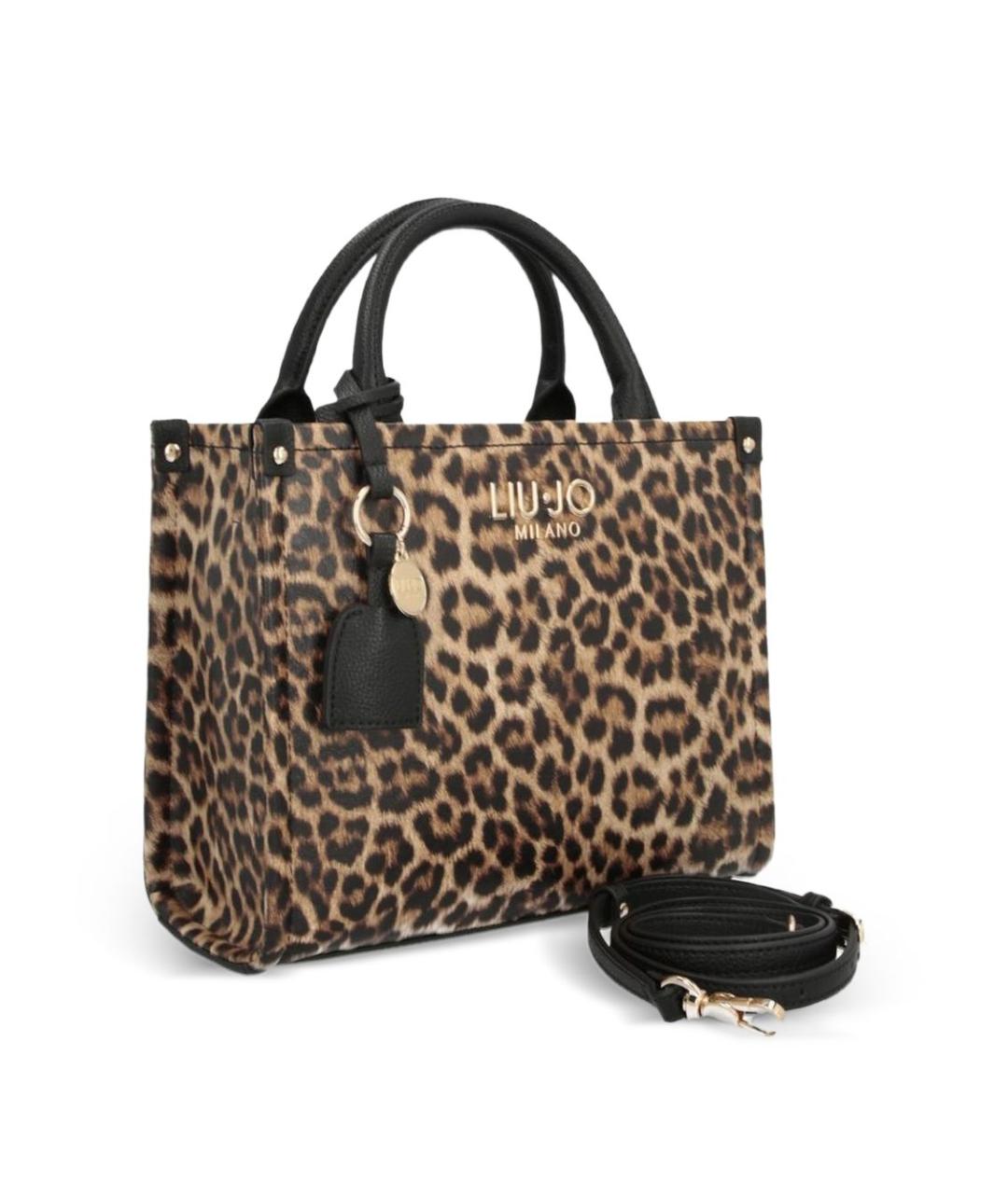 LIU JO Коричневая сумка тоут из искусственной кожи, фото 3