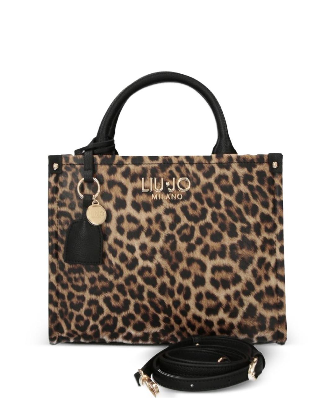 LIU JO Коричневая сумка тоут из искусственной кожи, фото 1