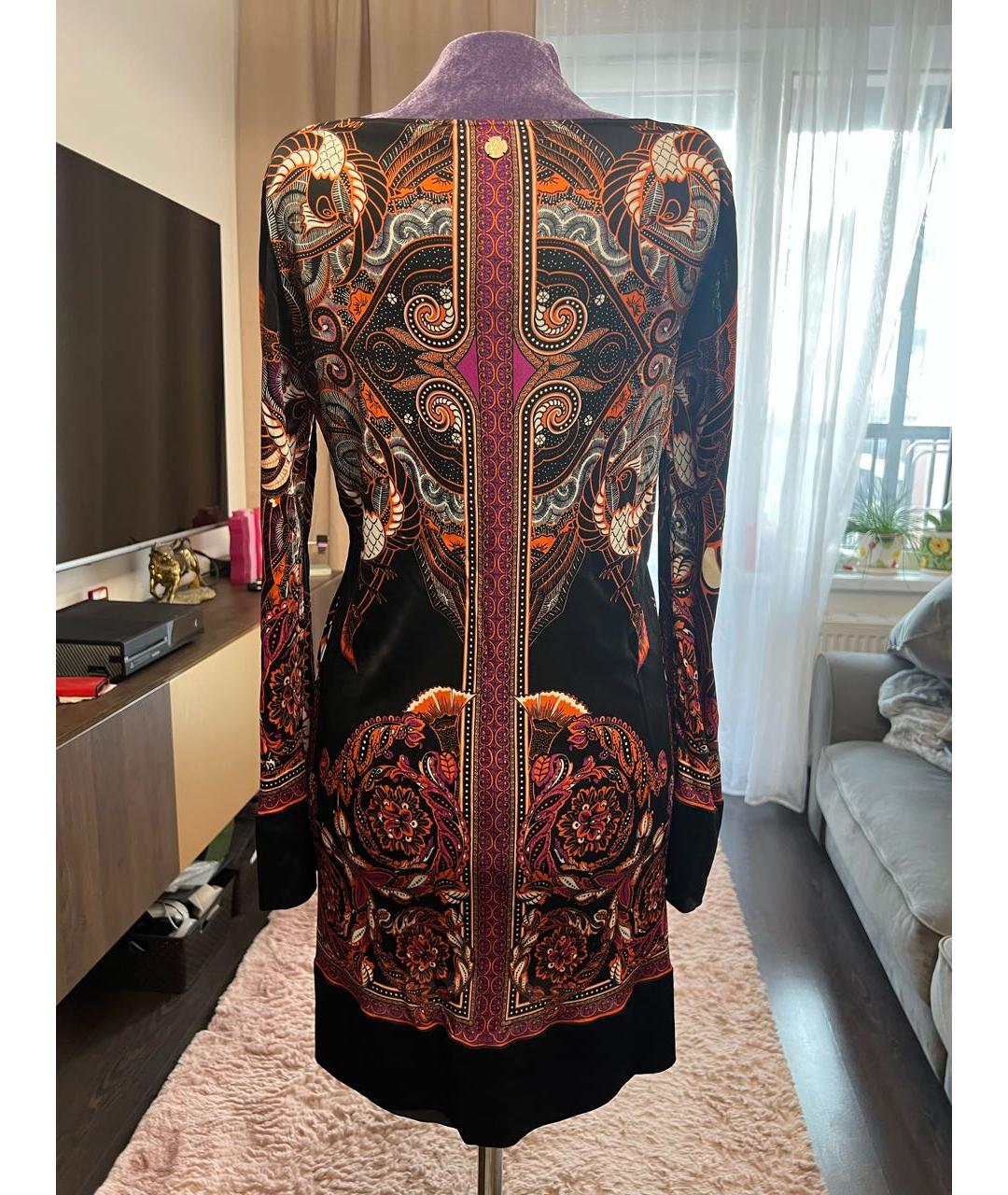 VERSACE COLLECTION Мульти вискозное вечернее платье, фото 2