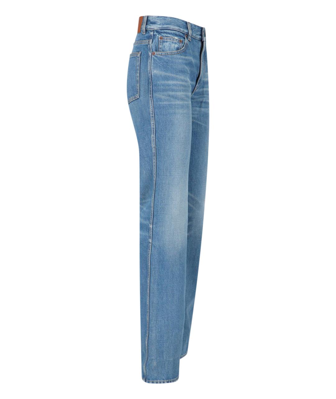 CHLOE Синие хлопковые прямые джинсы, фото 3