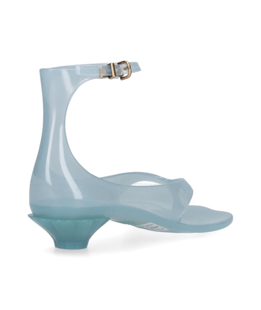 CHLOE Зеленые резиновые босоножки, фото 4