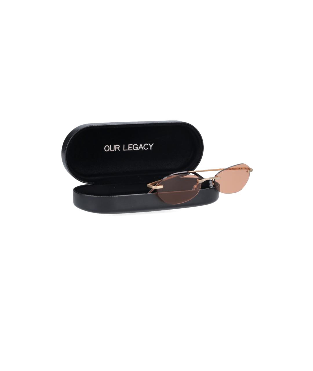 OUR LEGACY Коричневые солнцезащитные очки, фото 3