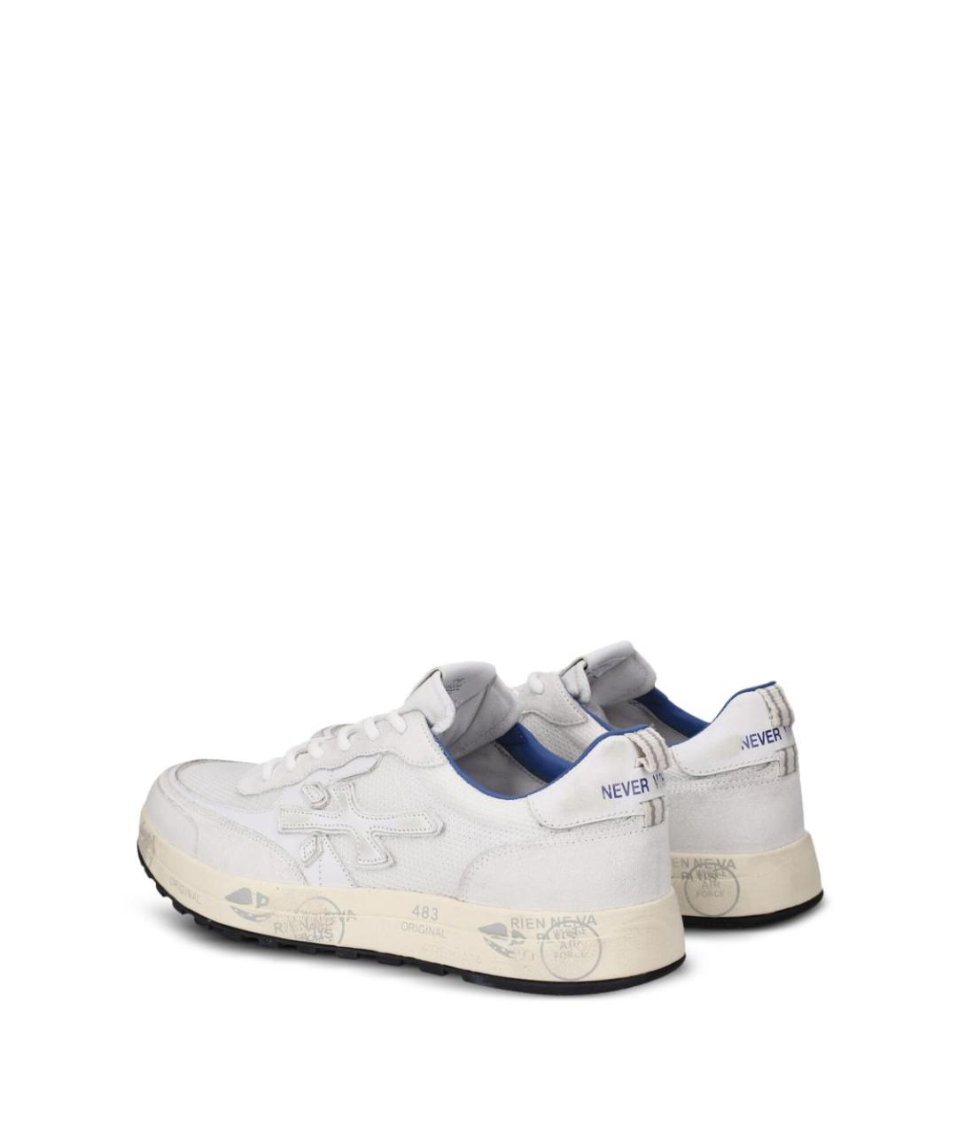 PREMIATA Белые низкие кроссовки / кеды, фото 4