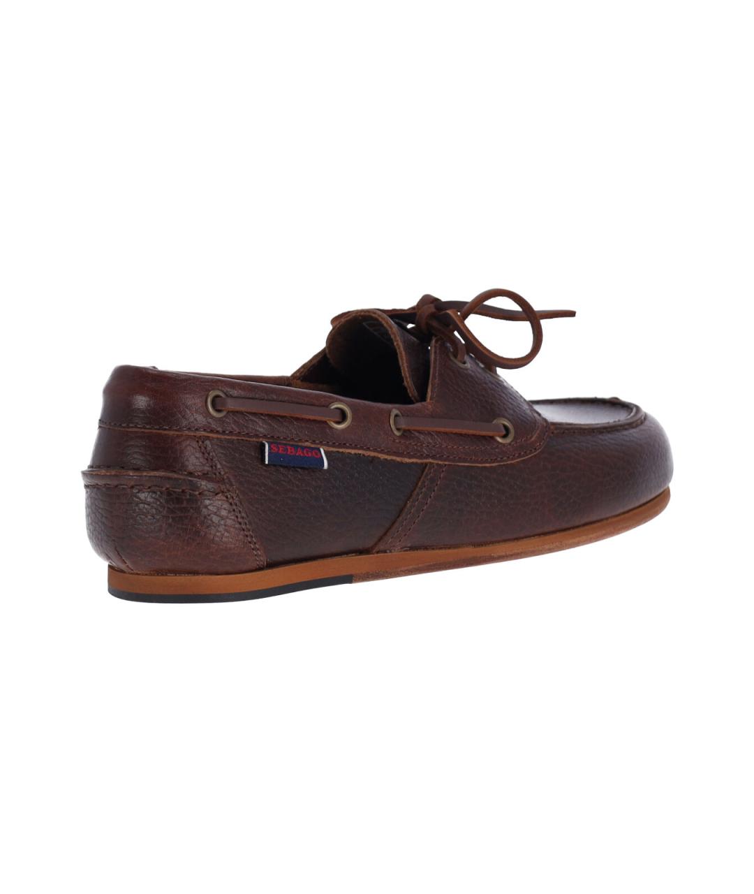 SEBAGO Коричневые кожаные лоферы, фото 4
