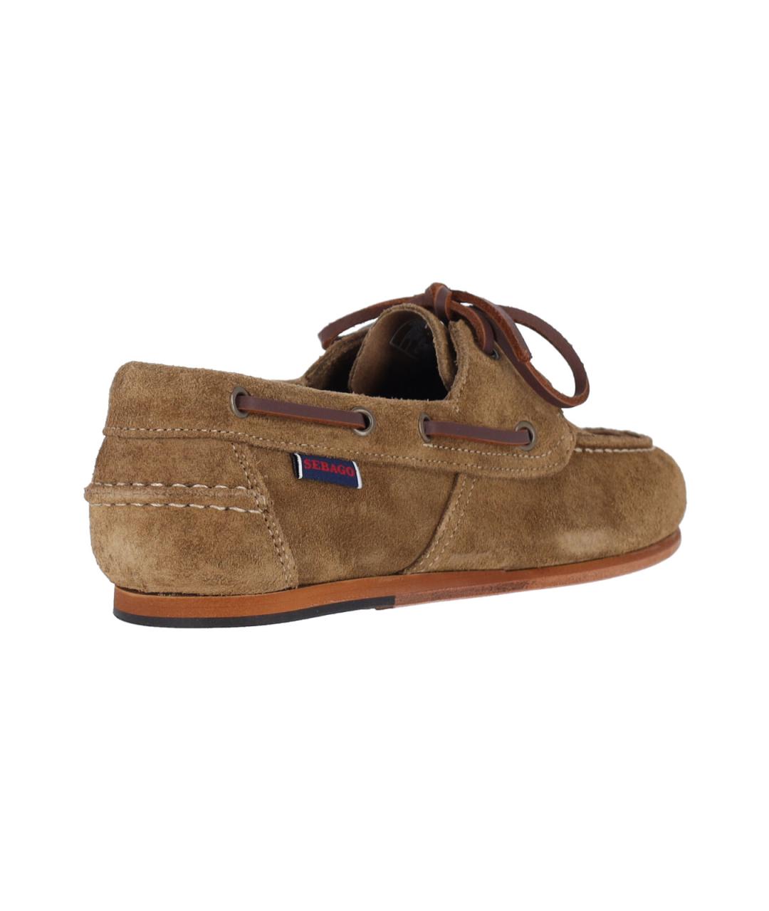 SEBAGO Коричневые замшевые лоферы, фото 4