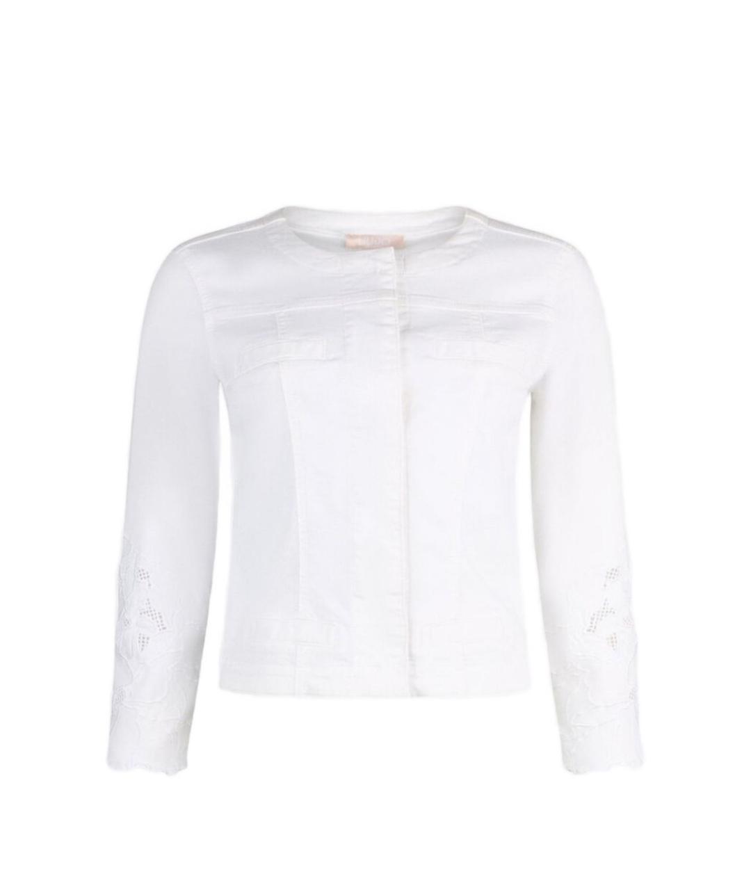 LIU JO Белая хлопковая куртка, фото 1