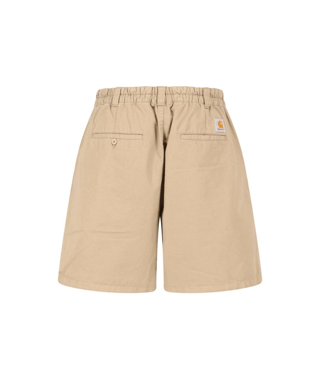 CARHARTT WIP Бежевые хлопковые шорты, фото 2