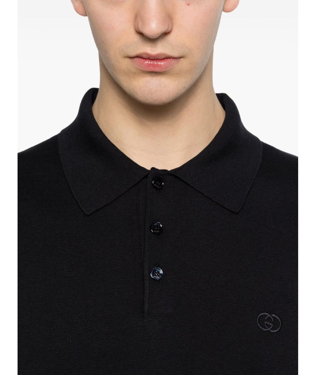 GUCCI Хлопковое поло с коротким рукавом, фото 4