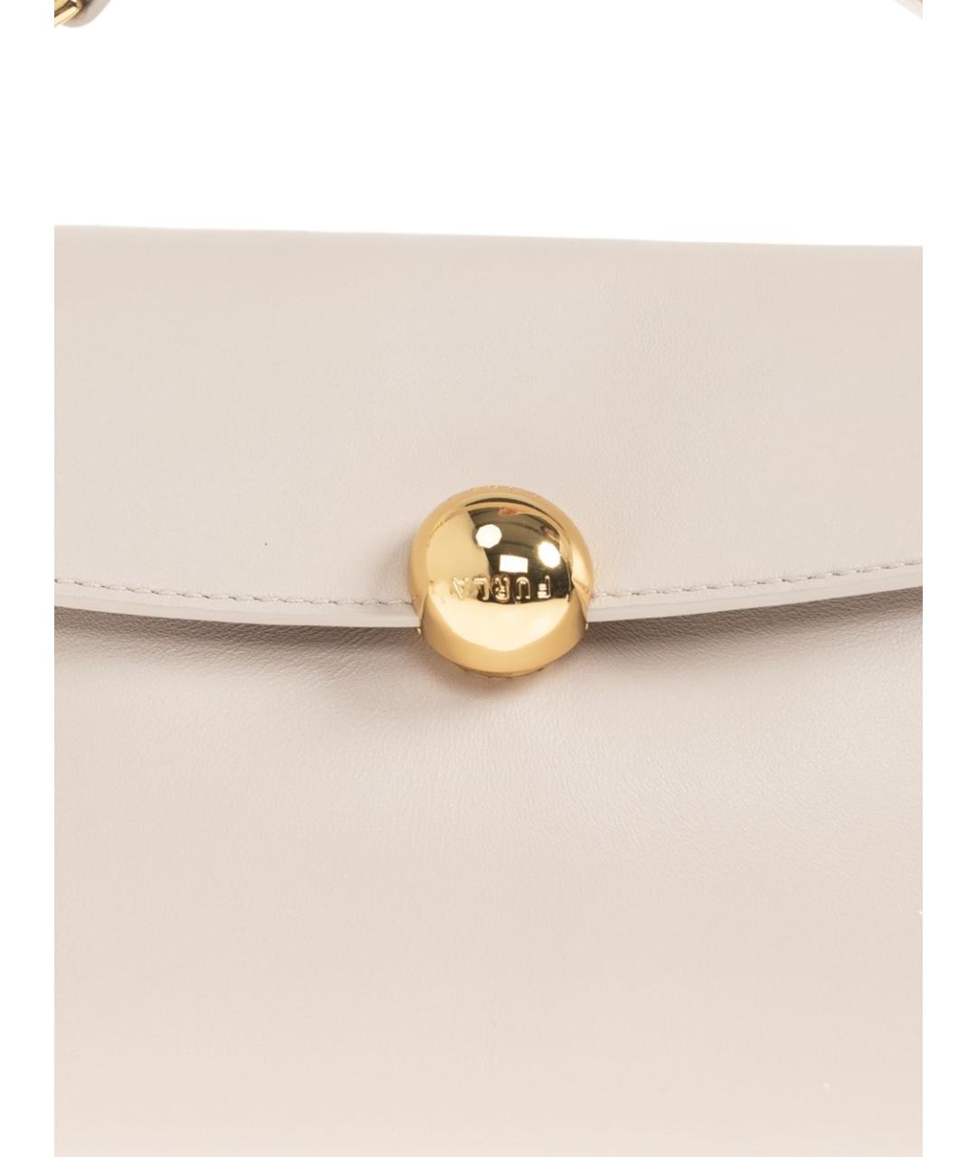 FURLA Бежевая кожаная сумка тоут, фото 6