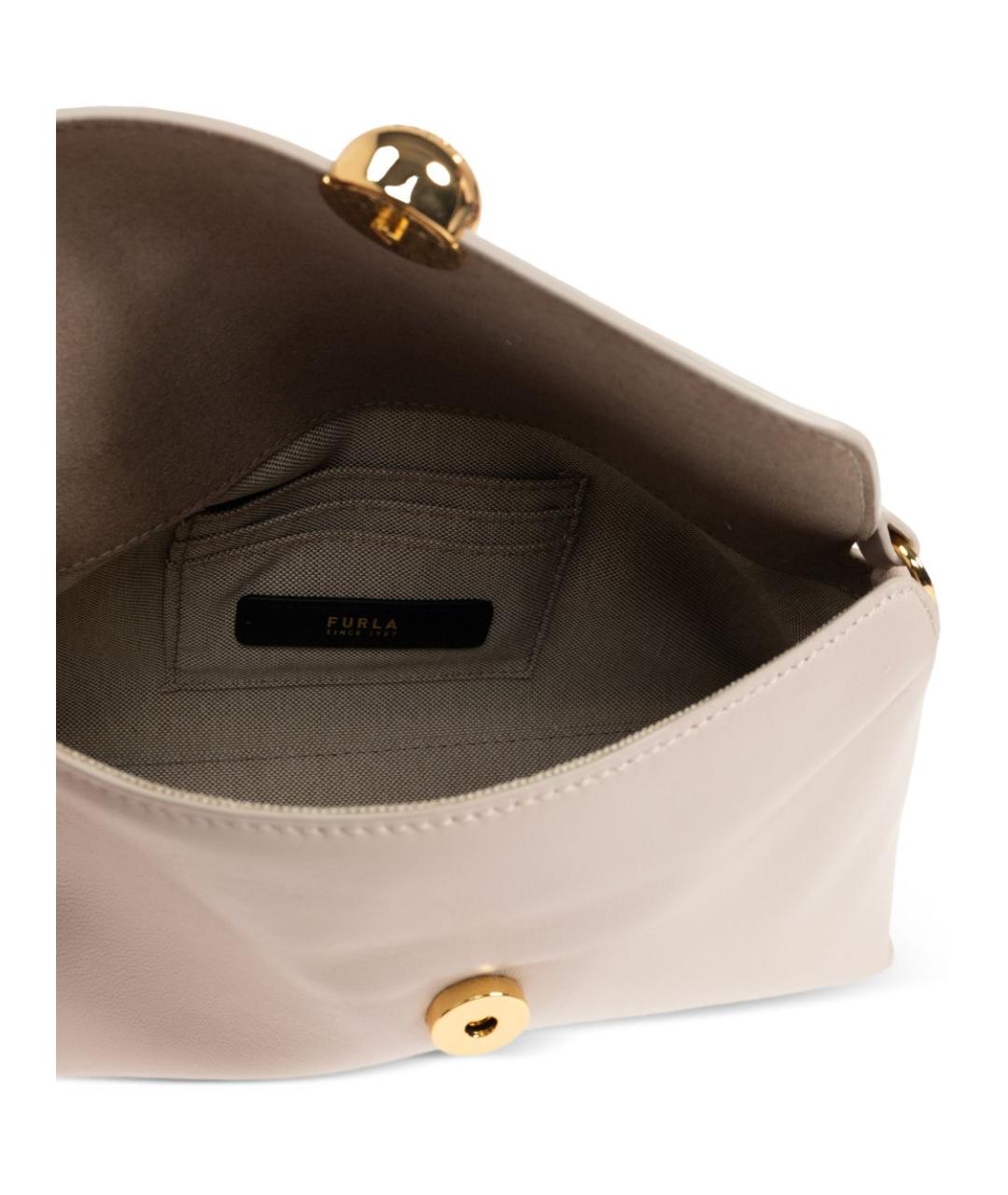 FURLA Бежевая кожаная сумка тоут, фото 7