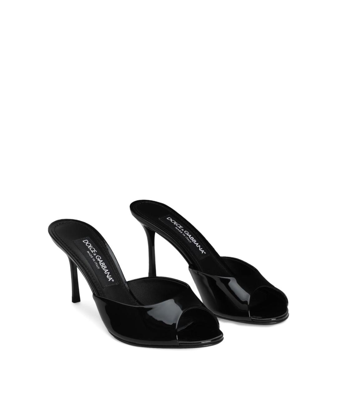 DOLCE&GABBANA Черные мюли, фото 2