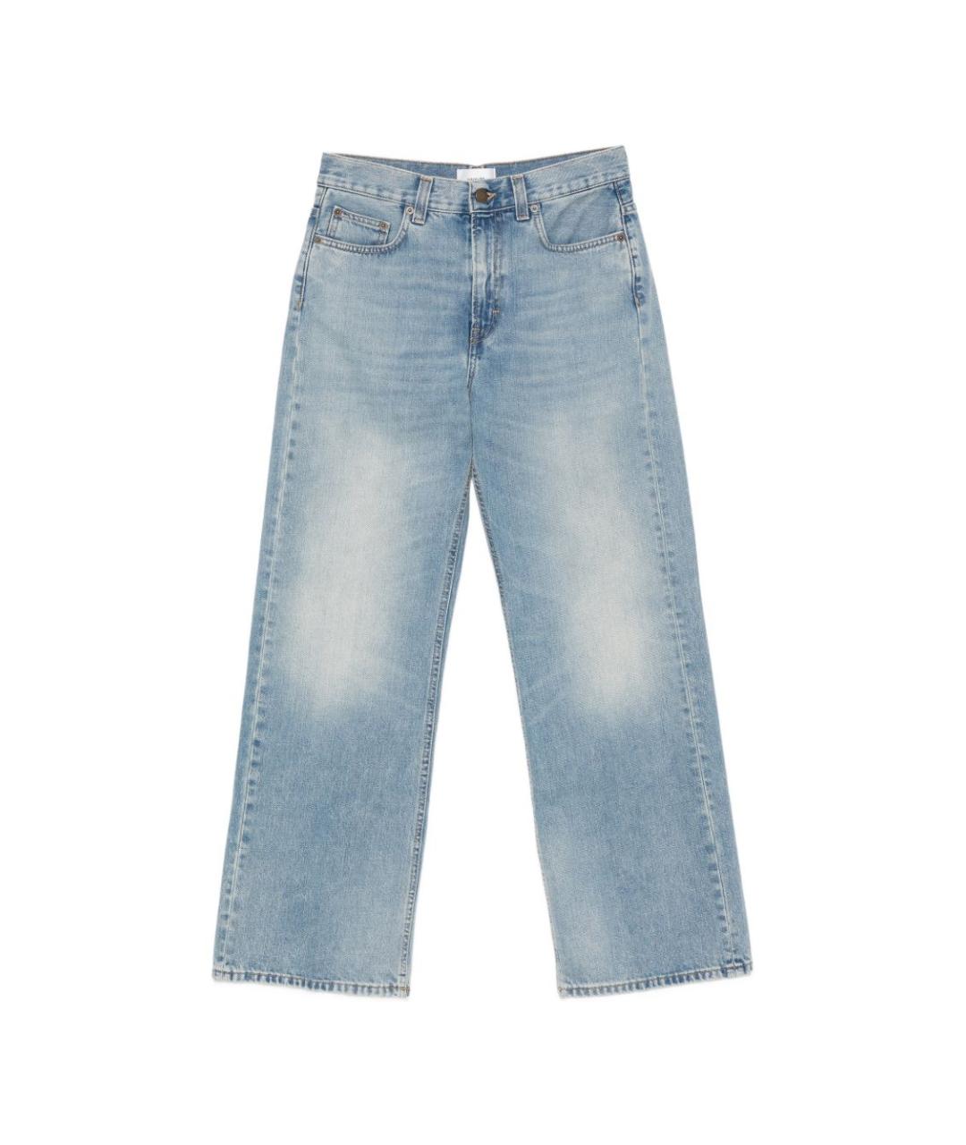 HAIKURE Синие хлопковые прямые джинсы, фото 1