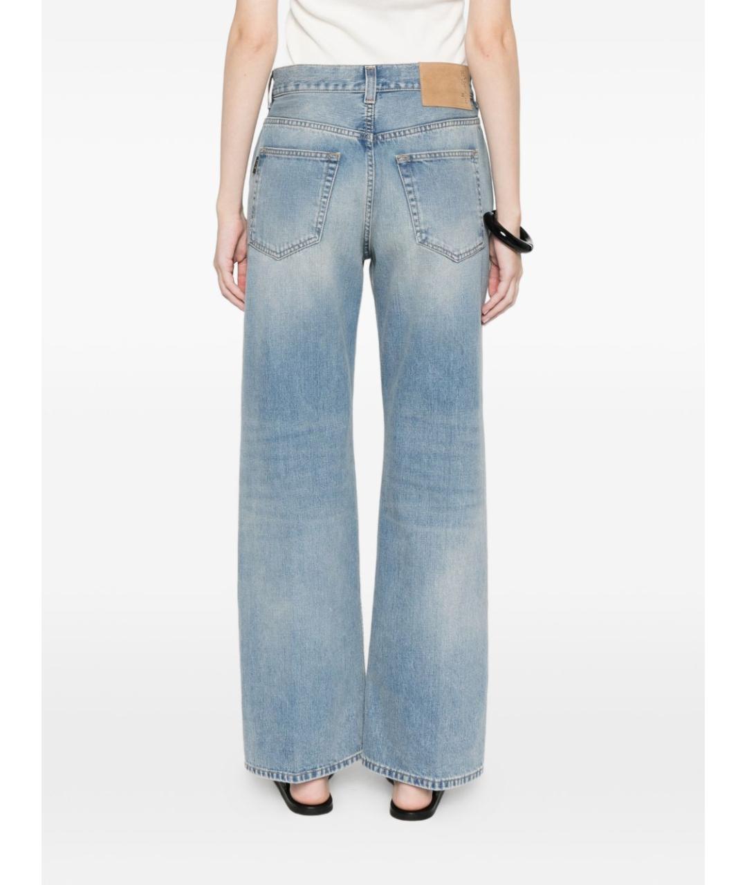 HAIKURE Синие хлопковые прямые джинсы, фото 2