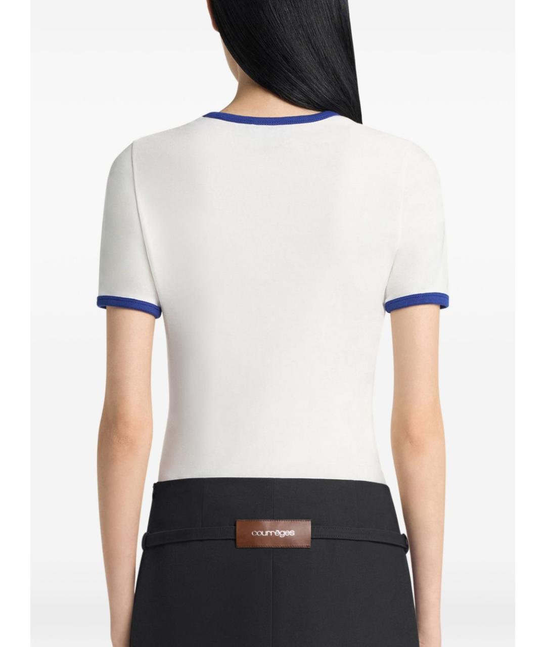 COURREGES Белая футболка, фото 2