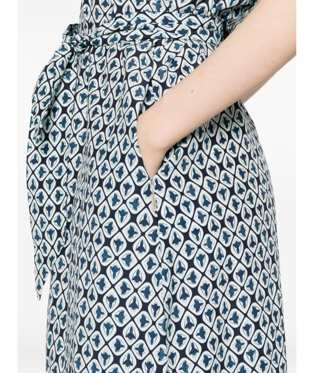 WOOLRICH Синее хлопковое повседневное платье, фото 2
