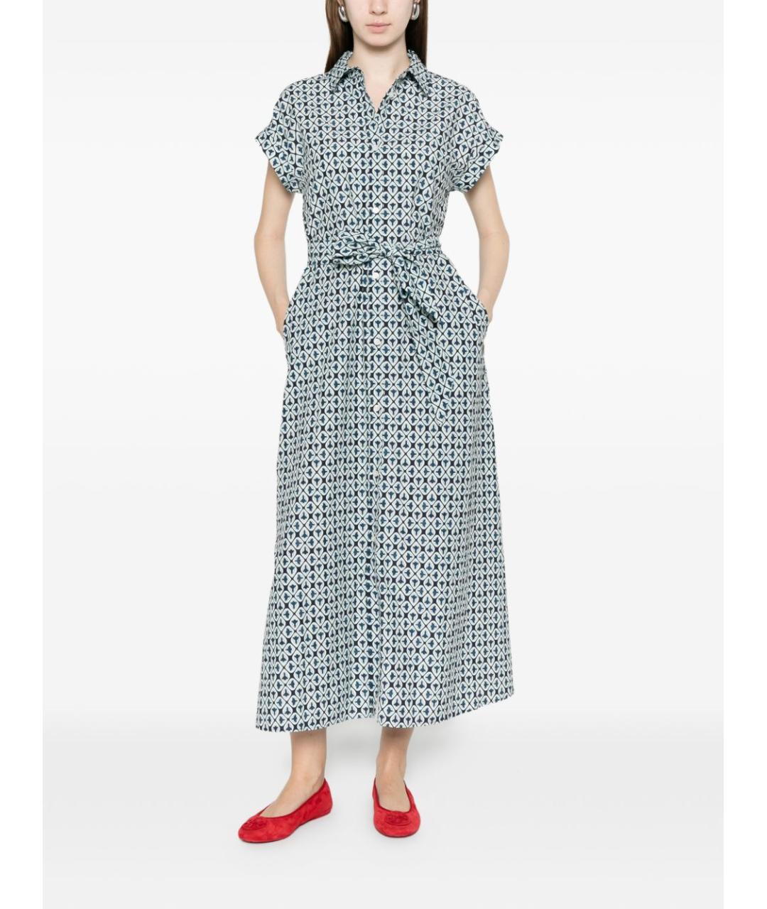 WOOLRICH Синее хлопковое повседневное платье, фото 5