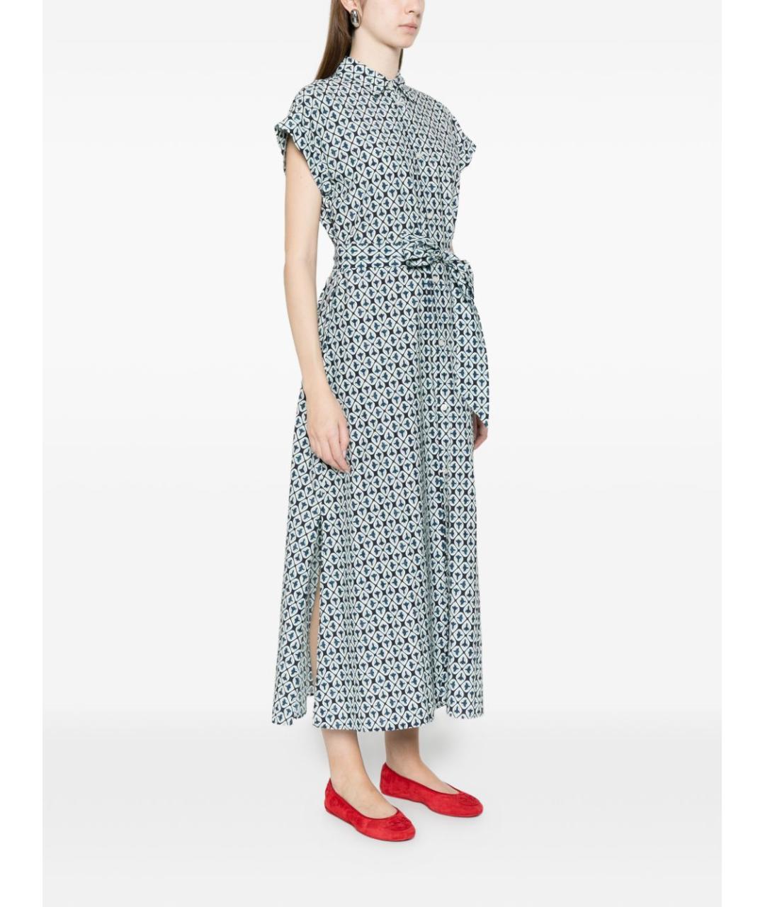 WOOLRICH Синее хлопковое повседневное платье, фото 4