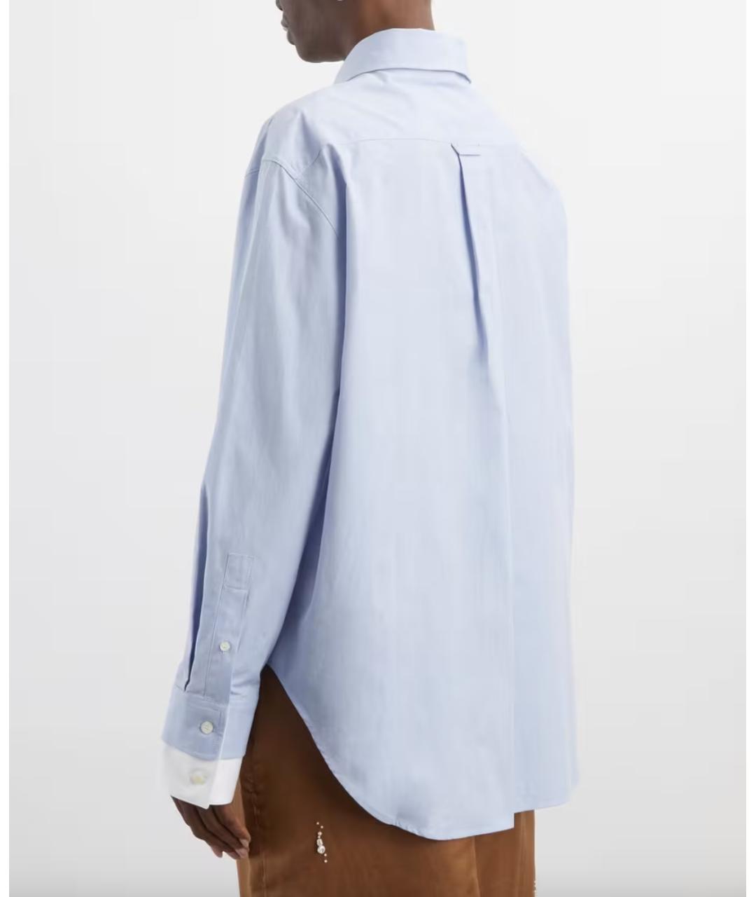 ACNE STUDIOS Голубая хлопковая рубашка, фото 4