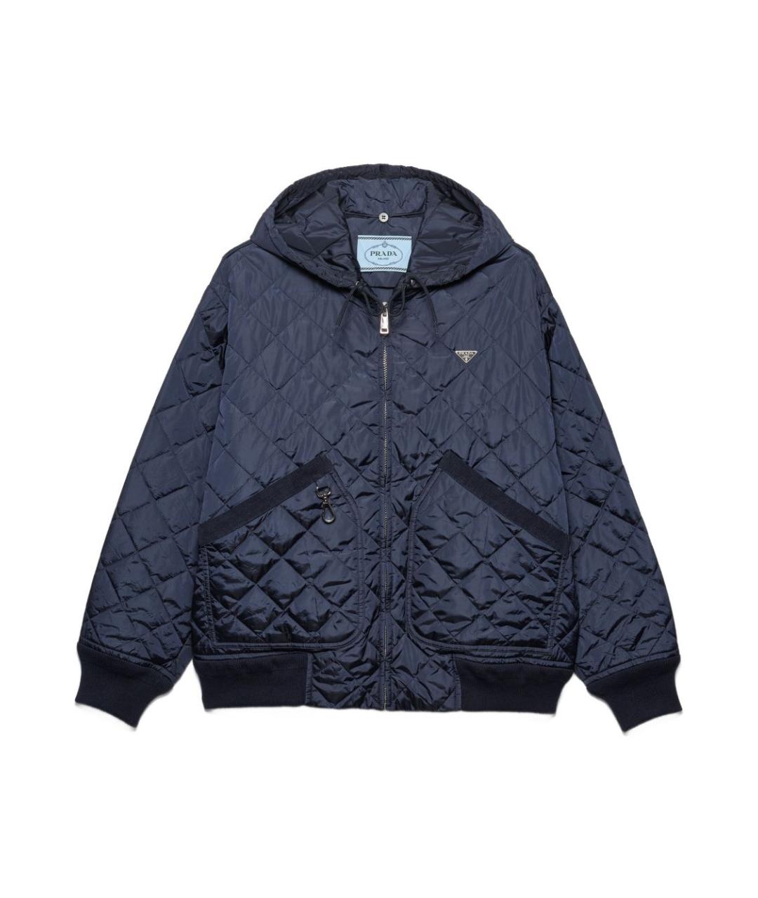 PRADA Синяя полиамидовая куртка, фото 4
