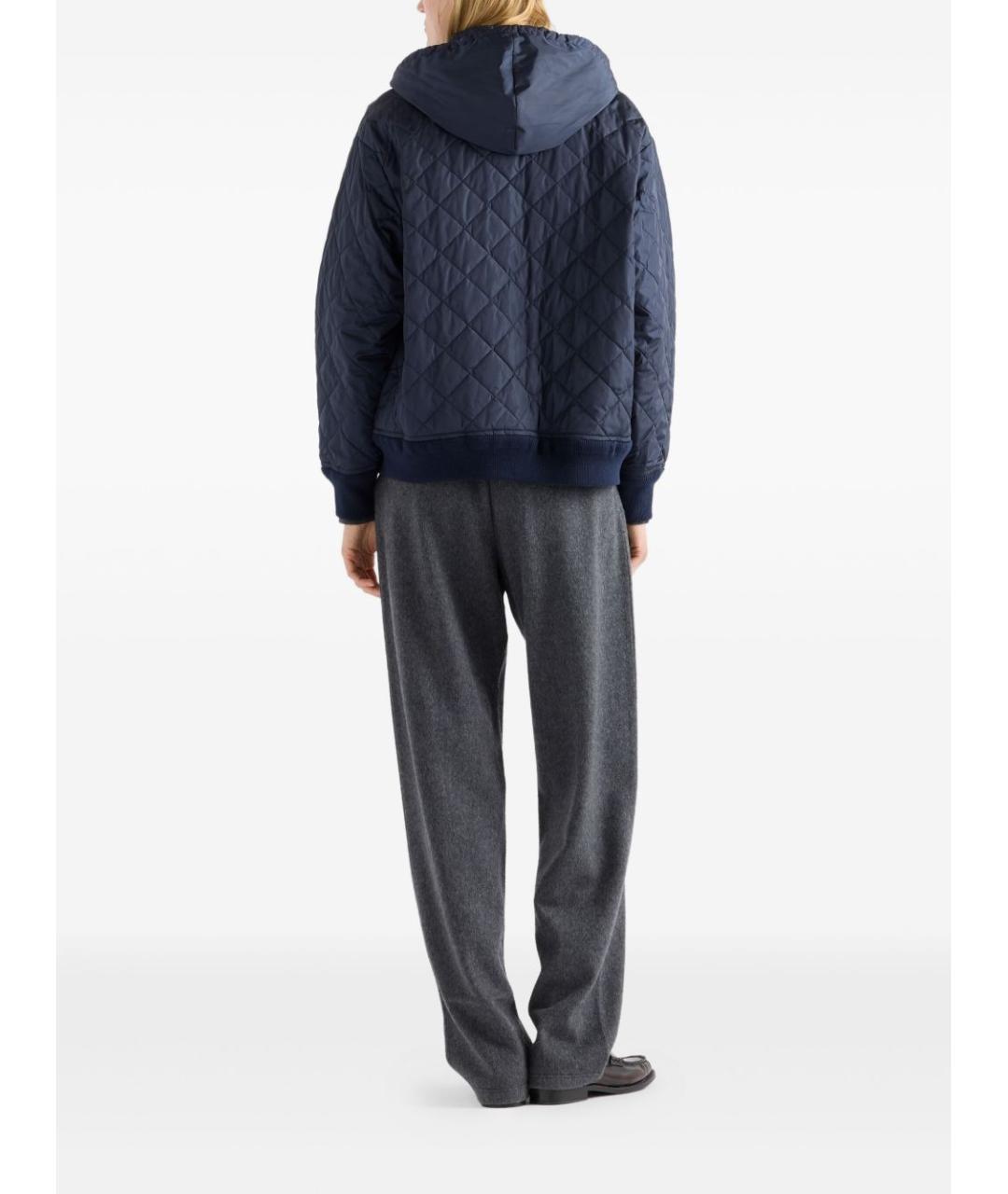 PRADA Синяя полиамидовая куртка, фото 3