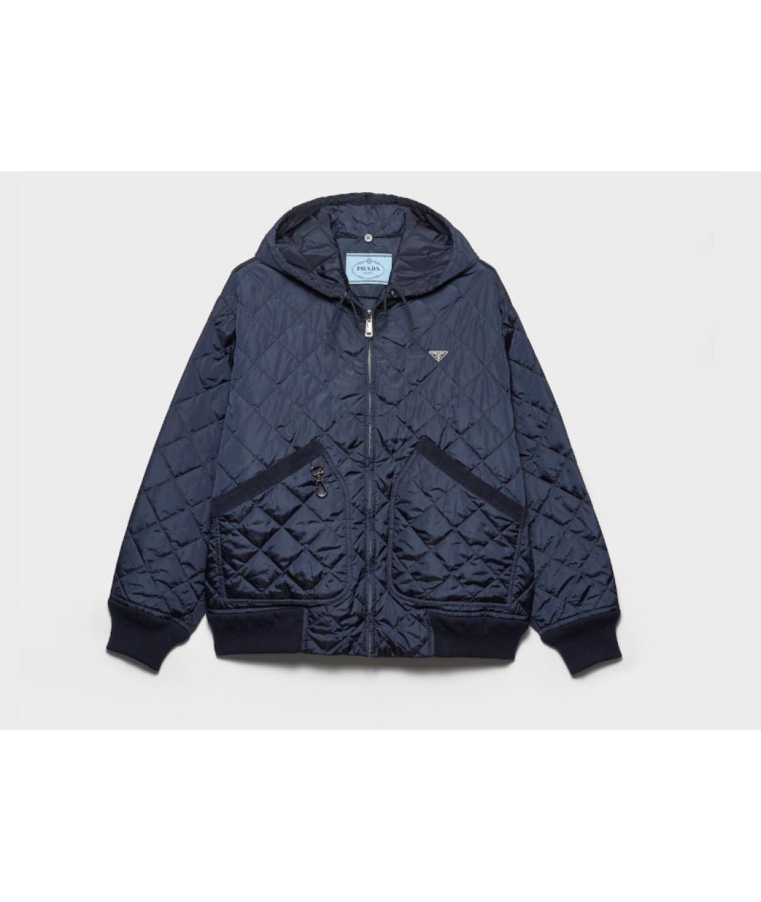 PRADA Синяя полиамидовая куртка, фото 7