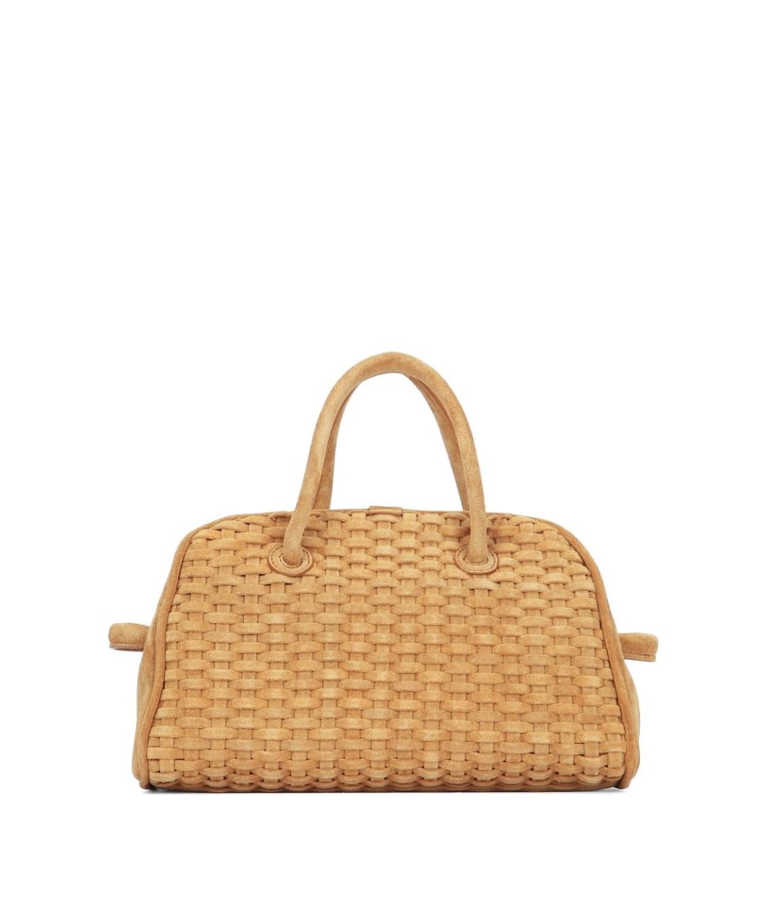 JACQUEMUS Бежевая замшевая сумка тоут, фото 3